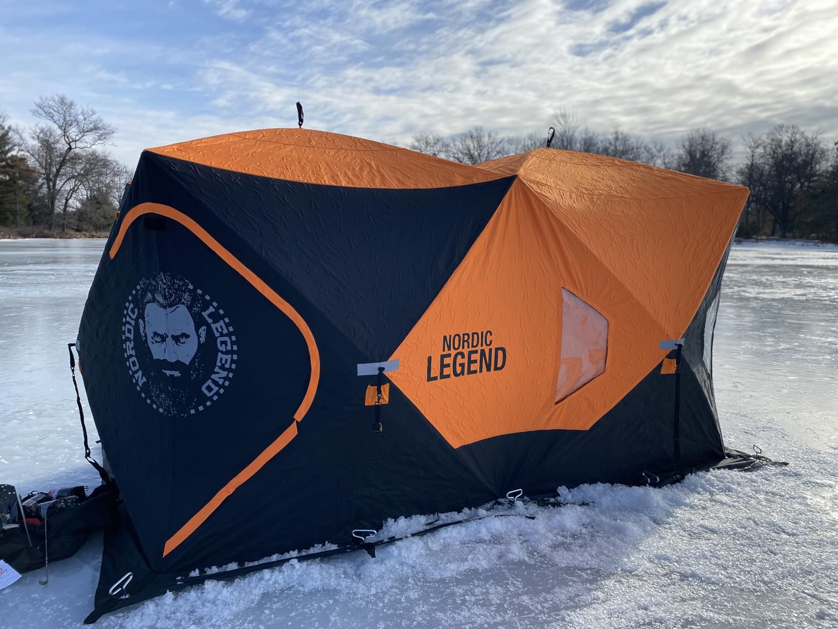 Nordic Legend Aurora Series Pop-Up Portable Ice Fishing Shelter, 4-8 Person Ice Fishing Tent for Ice Fishing customer photo 1