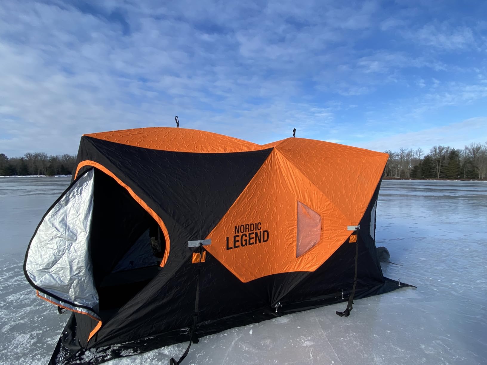 Nordic Legend Aurora Series Pop-Up Portable Ice Fishing Shelter, 4-8 Person Ice Fishing Tent for Ice Fishing customer photo 2
