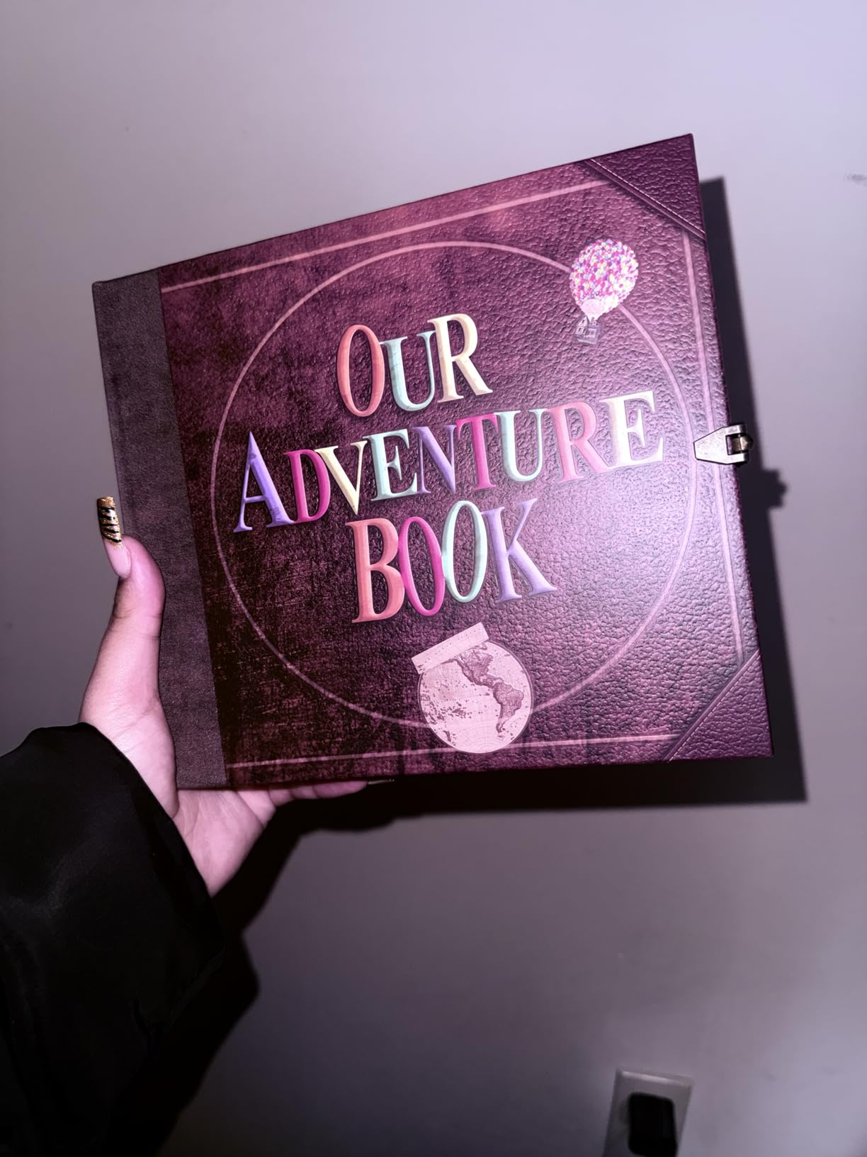 Our Adventure Book Vintage Scrapbook Journal | Travel memory album for couples, wedding gifts, photos, tickets, notes and DIY keepsakes customer photo 1