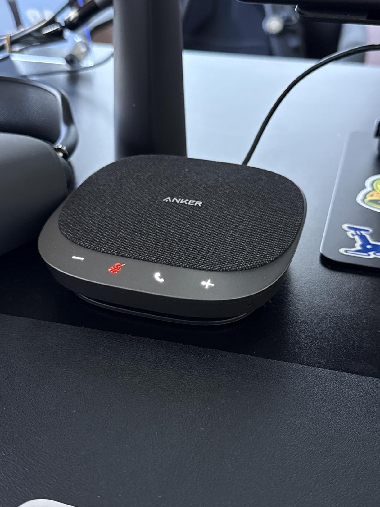 Anker PowerConf S330 USB Speakerphone for Home Office, Plug and Play | Conference Microphone, 360° Voice Coverage, Smart Voice Enhancement, Powerful Sound, Desktop PC Speaker, Online Meetings customer photo 2
