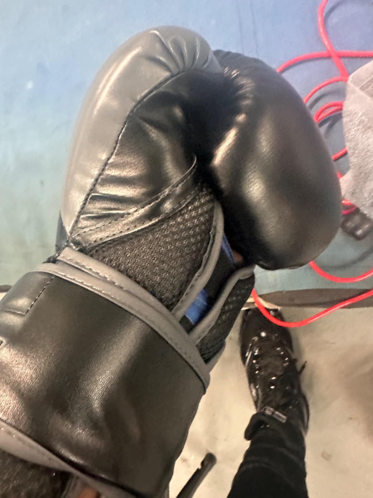 Everlast Powerlock 2 Hook & Loop Boxing Gloves | Fight Training Gloves | Hook and Loop with Durable Hand & Wrist Support | Heavy Bag & Fitness Training customer photo 1