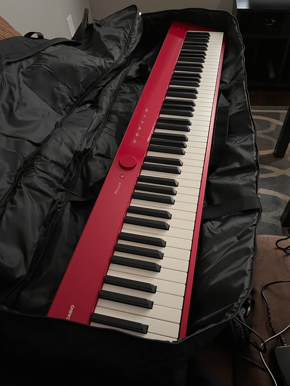 Casio Privia PX-S1100 - 88-Key Touch-Responsive Weighted Digital Piano | Ultra-Portable | Superior Sound | German Grand Tone, Bluetooth, Casio Music Space App | Gloss Black Finish customer photo 2