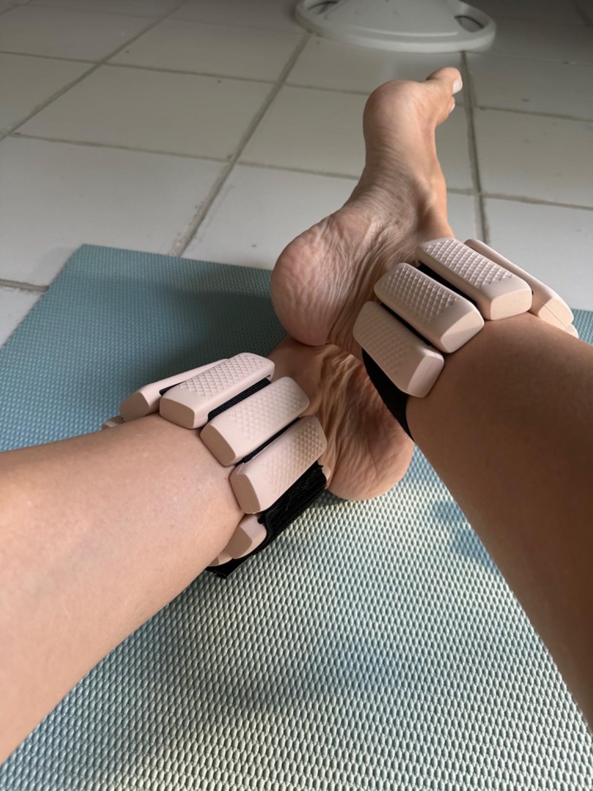 Polyfit Wrist & Ankle Weights - Wearable Weights for Women, Yoga & Pilates | 1.2 lb each, 2.4 lb pair, adjustable straps, silicone design, for walking, barre, yoga, Pilates, cardio and home workouts customer photo 1