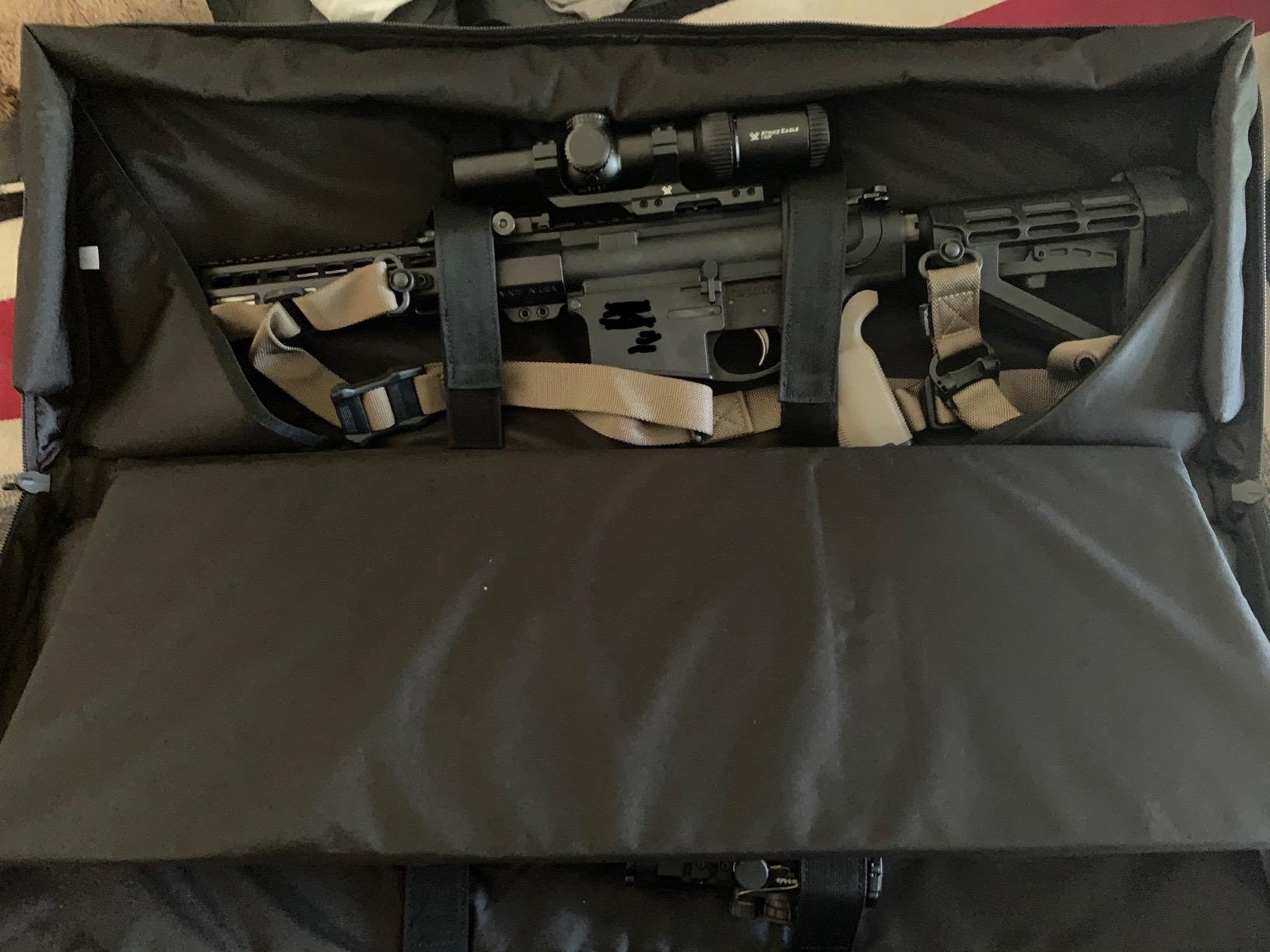 Savior Equipment American Classic Shorty Tactical Double Short Gun Case Pistol Bag, Spacious Front Pockets, Padded Shoulder Strap Included customer photo 2