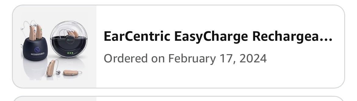 EarCentric EasyCharge Rechargeable Hearing Aids for Seniors and Adults, Pair with Desktop Charger and Portable Charging Case, Behind-the-Ear BTE OTC Hearing Aids with Noise Reduction, Beige customer photo 2