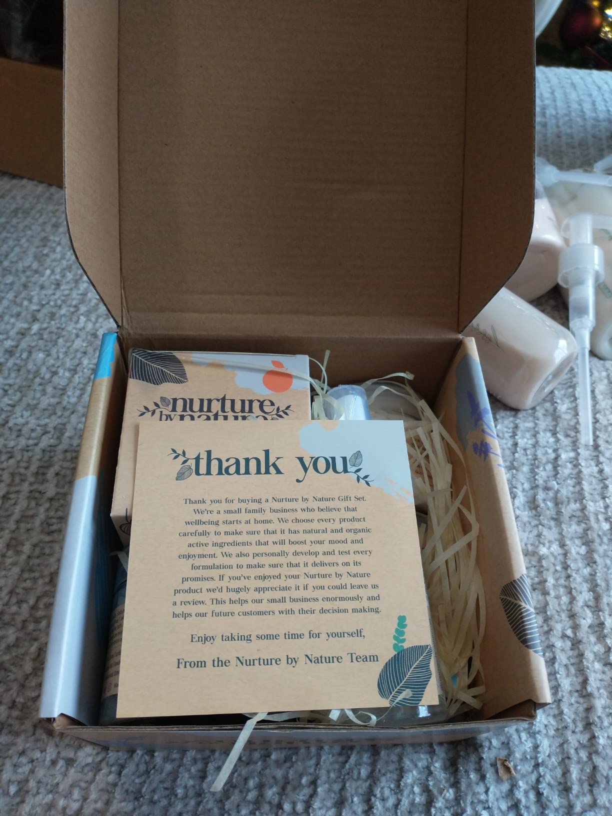Nurture by Nature Spa Gift Baskets for Women - at Home Spa Kit, Bath Set customer photo 1