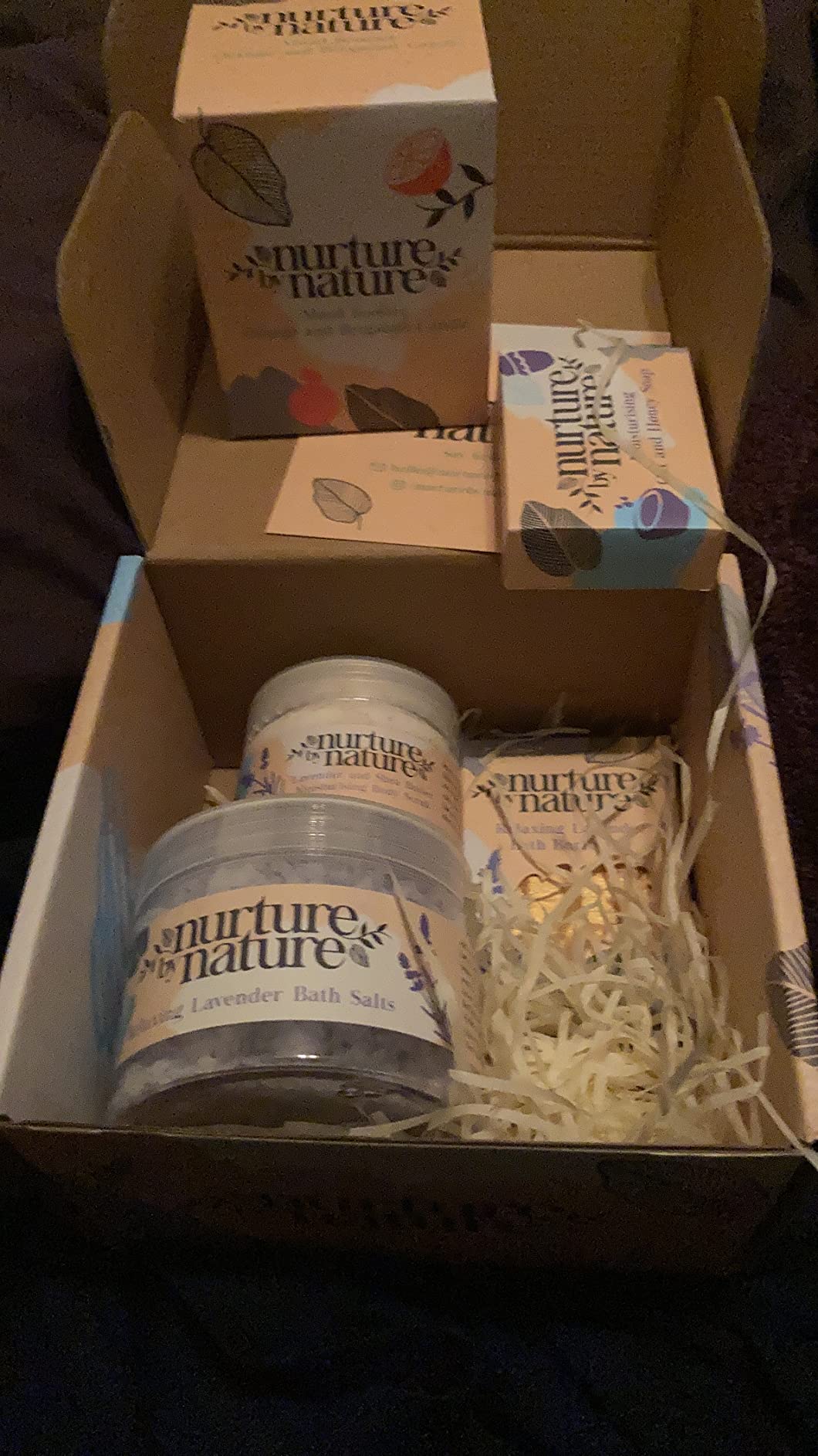 Nurture by Nature Spa Gift Baskets for Women - at Home Spa Kit, Bath Set customer photo 2
