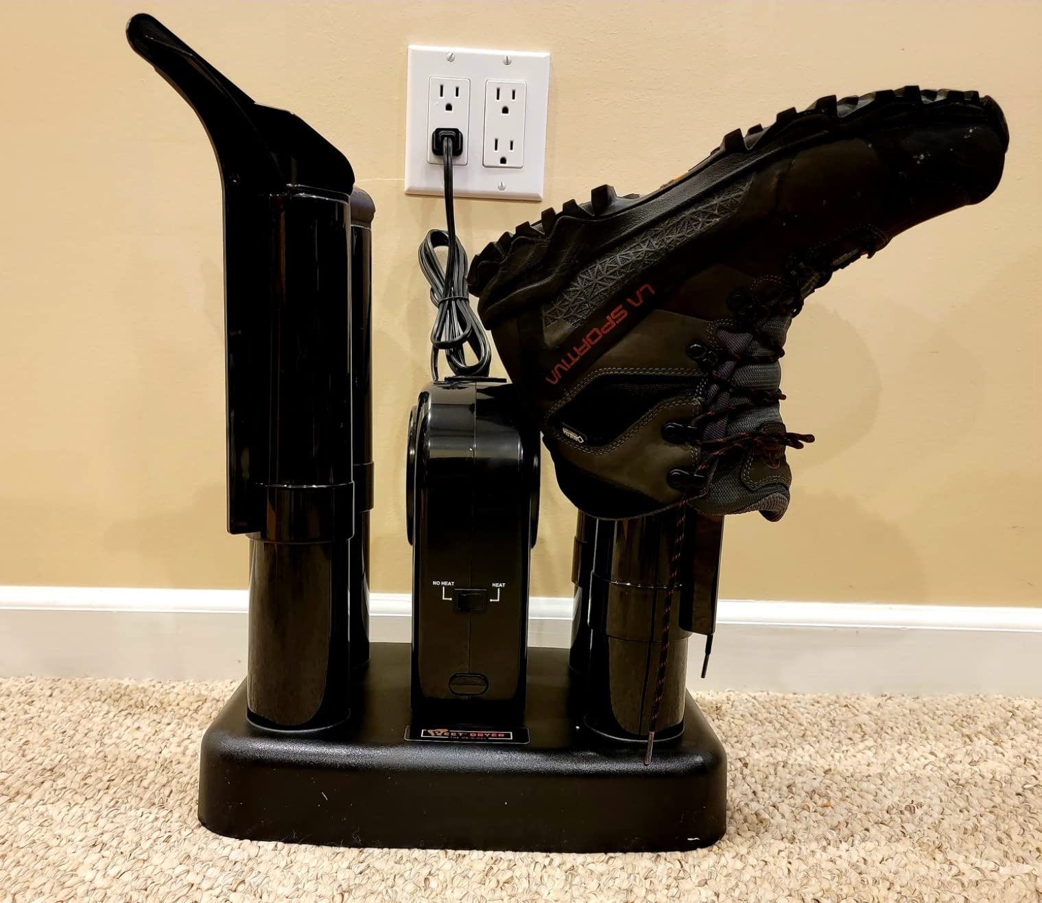 PEET Advantage Plus 2-Pair Electric Boot & Shoe Dryer with Fan & Heat | Dries 2 Pairs in 1-4 Hours, Fan-Assisted Heated or No-Heat, Built-In Timer, Neutralizes Odors, For Ski, Work & Hunting Boots customer photo 2