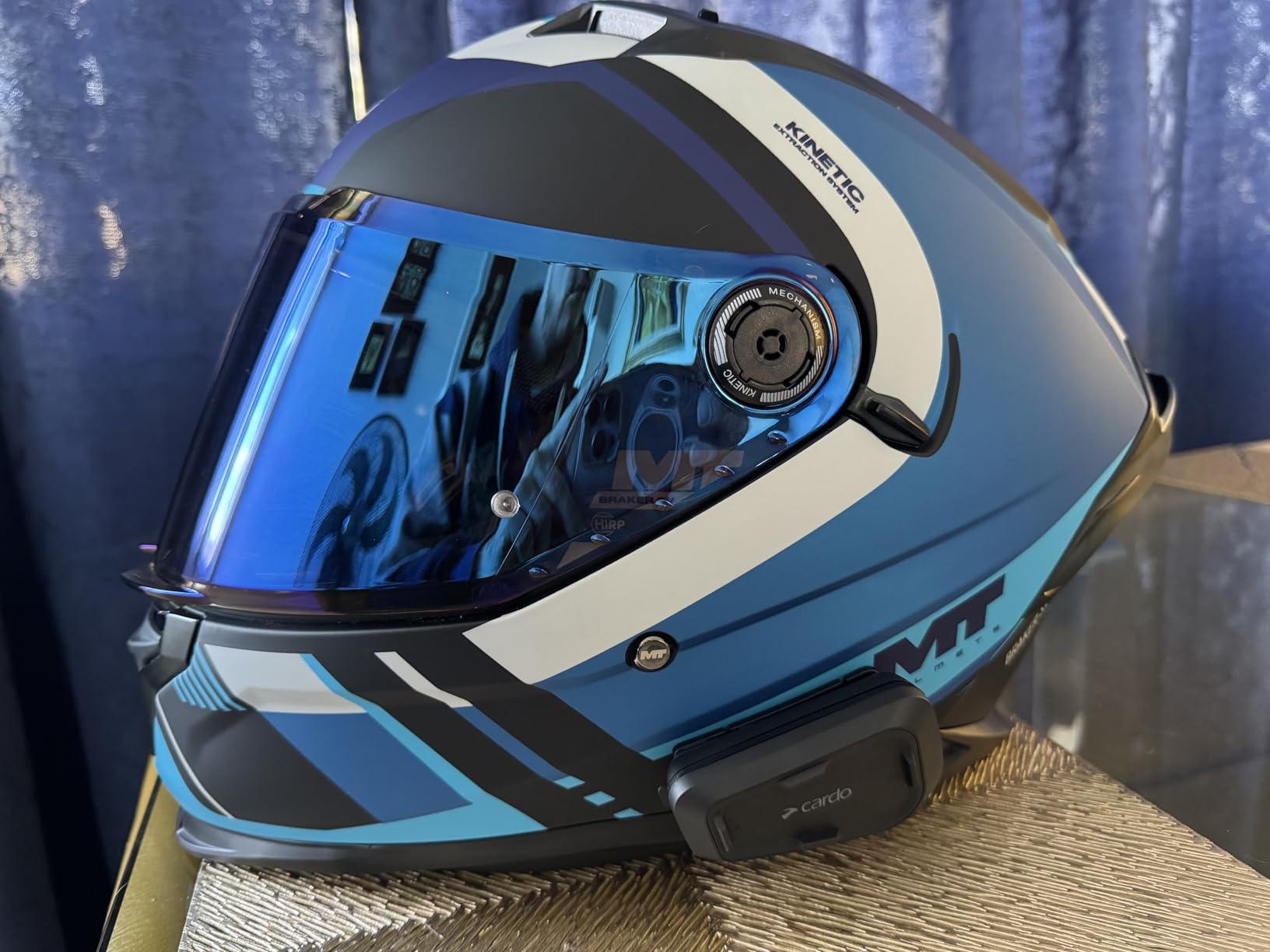 Cardo Systems Spirit Motorcycle Bluetooth Communication Headset, 2-Way Bluetooth, Thin 32mm Speakers, Waterproof, Universal Connectivity - Single Pack customer photo 2
