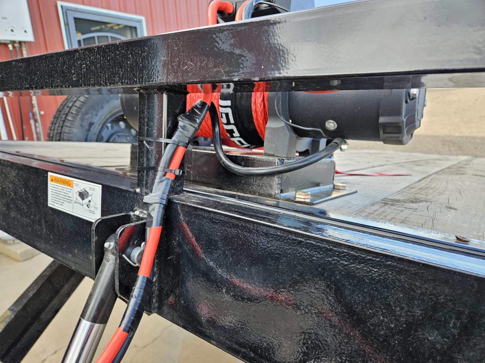 RUGCEL WINCH 13500lb Waterproof Electric Truck Winch 12V Synthetic Rope Winch with Hawse Fairlead, Wired Handle and 2 Wireless Remote, for Trailer and Wrangler in Car Lift customer photo 1