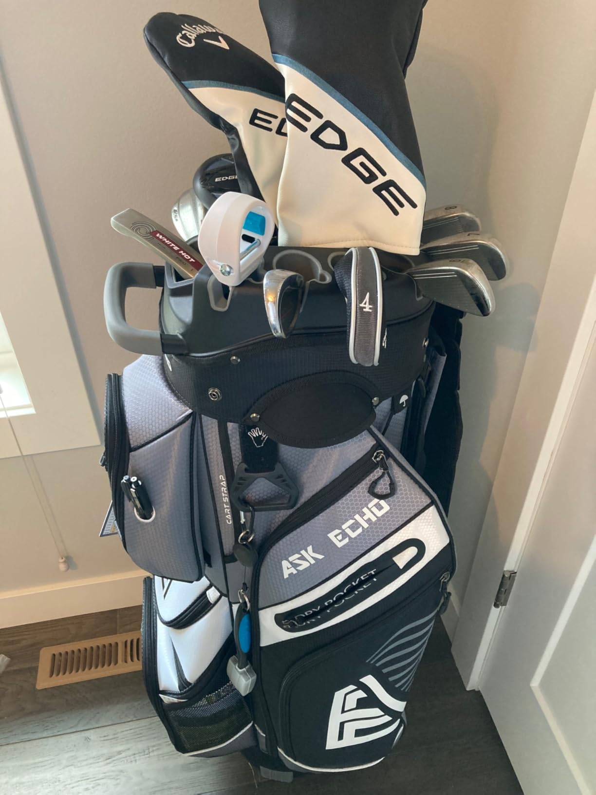 ASK ECHO T-Lock Golf Cart Bag, Quiet 14-Way Full-Length Divider | Keeps every club protected, organized and easy to access. Smart pocket layout keeps every essential within easy reach customer photo 1