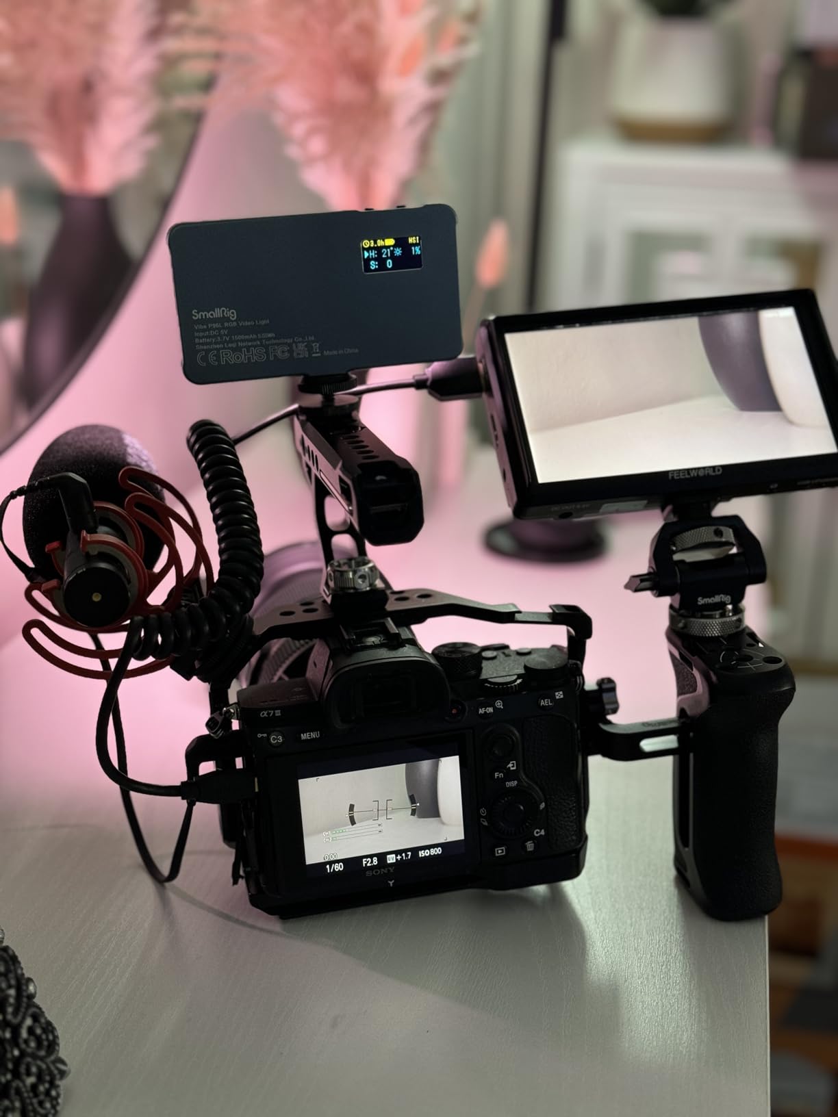 SmallRig HawkLock Quick Release Cage Kit for Sony Alpha 7R V/Alpha 7 IV/Alpha 7S III/Alpha 7 V, Full Cage with Top & Side Handle, Cable Clamp (Upgraded Version) customer photo 1