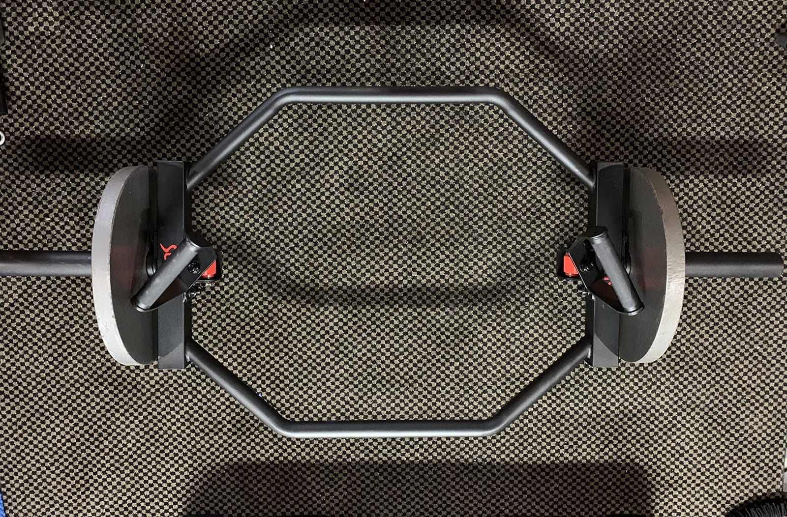 Sunny Health & Fitness Olympic Hex Trap Bar, Swivel Handles for Deadlifts | Fits 2