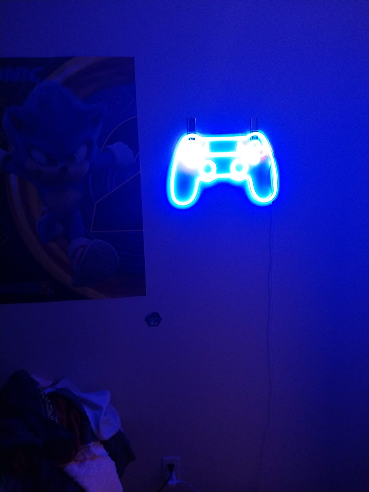 Kavaas Gamer Neon Sign, Game Controller LED Sign for Gaming Room Decor - Game Neon Sign for Teen Boy Room Decor - Best Gamer Gifts for Boys, Kids customer photo 2