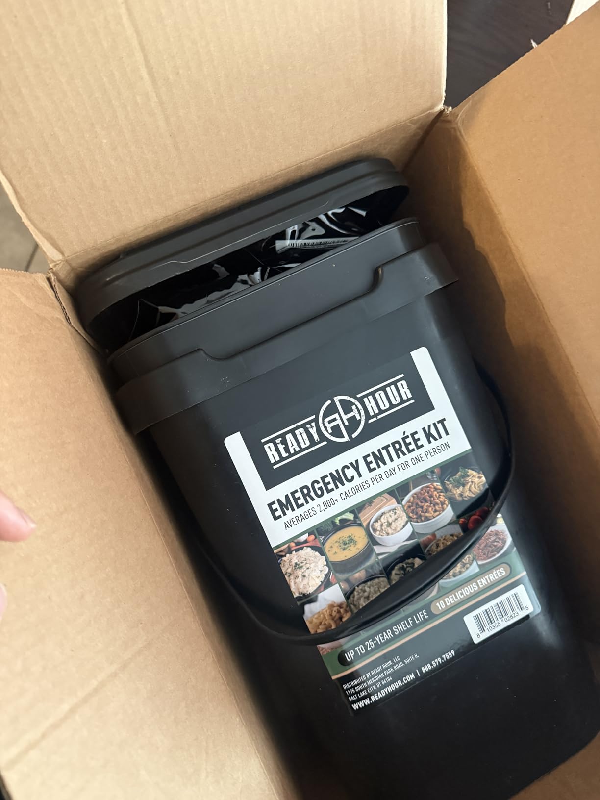 Ready Hour 120 Serving Entree Bucket-Freeze Dried Emergency Food Supply-Survival Meals with Long Shelf Life-Prepper Essentials for Disaster, Camping, Hiking, or Outdoor Use customer photo 1