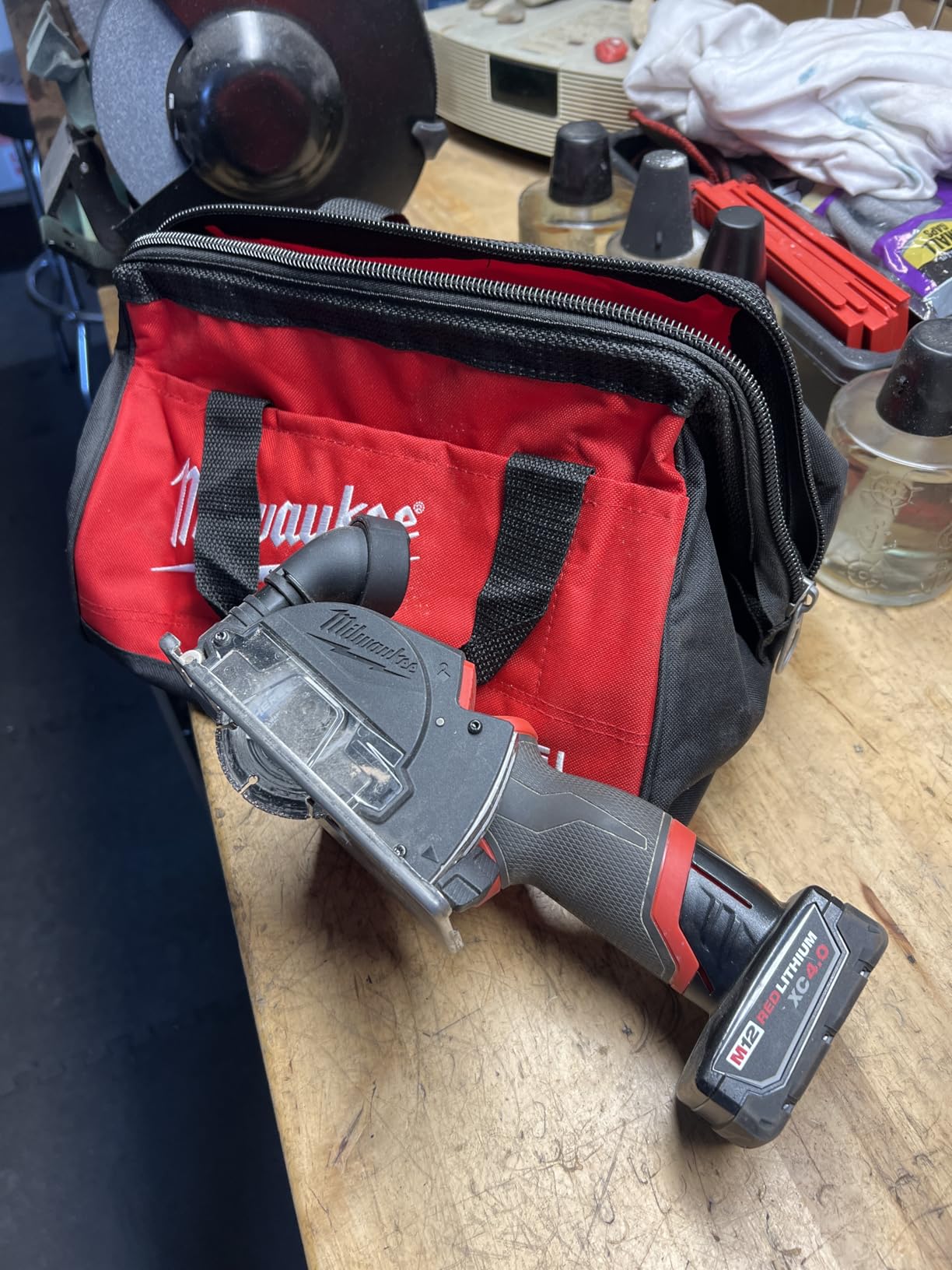 Milwaukee M12 FUEL 3-Inch Compact Cut Off Tool Kit - 24V, 4Ah, 4A, 1500 RPM, 3-Inch Max Chuck Size customer photo 1