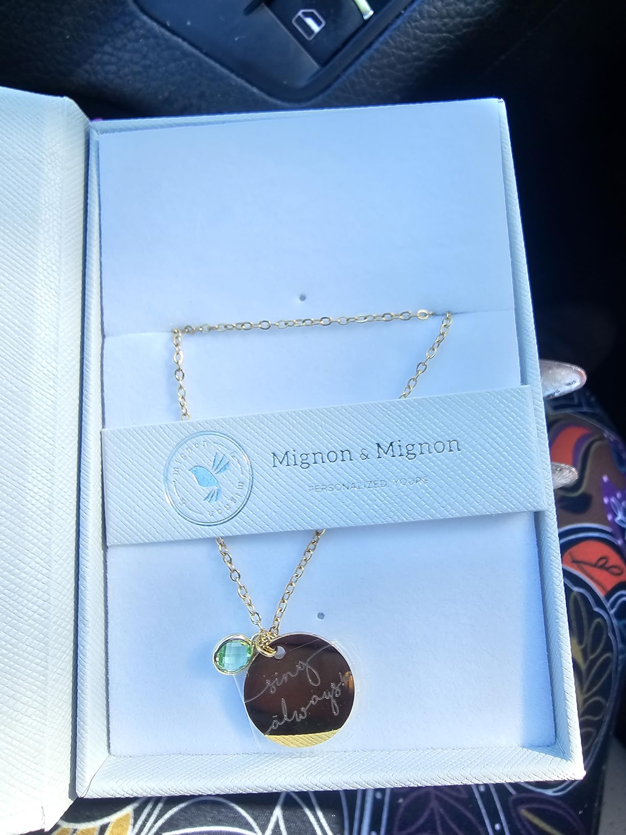 Personalized Birthstone Necklace for Women, Custom Birthstone Name Necklace customer photo 1