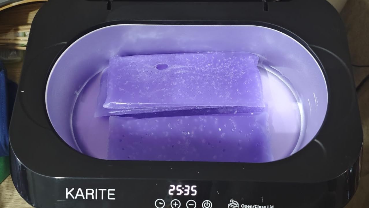 KARITE Paraffin Wax Machine for Hands and Feet with Auto Open Lid, Paraffin Bath, 20Min Fast Wax Meltdown, Precision Temperature Control, 4500ml Paraffin Warmer with 8Pack Refills customer photo 2
