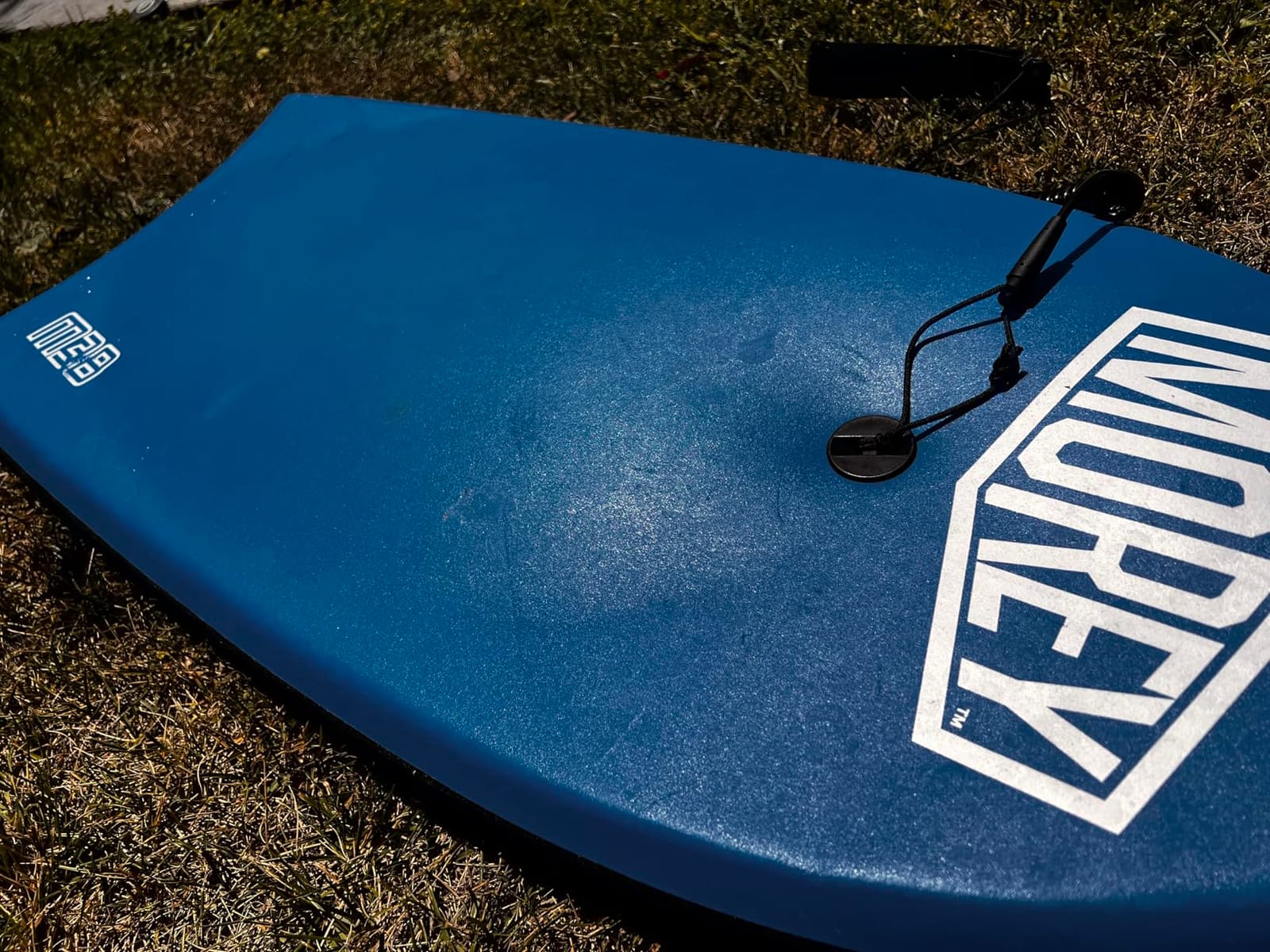 MOREY, Bodyboard; 38 inch. Coil Leash Included, Body Boards for Beach, Engineered with HDPE Slick Bottom for Speed (Blue & White) 2026 Model customer photo 2
