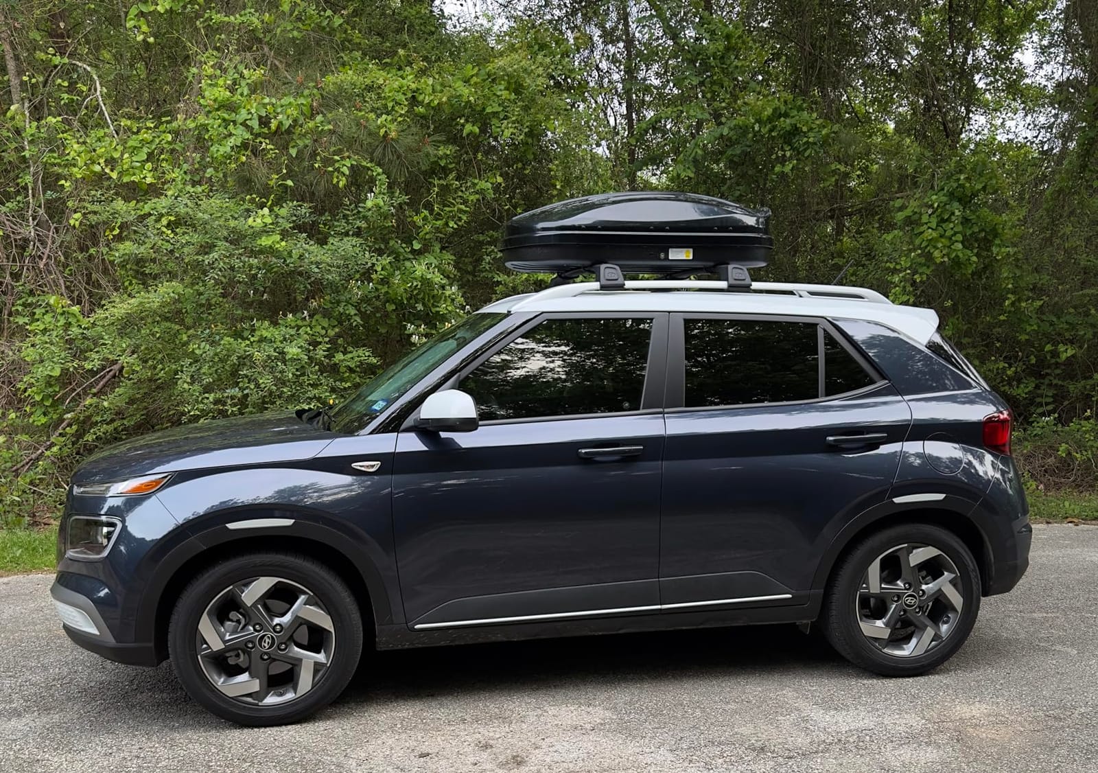 TUFFIOM 13.4 cu.ft. Rooftop Cargo Box w/Keys, Hard Shell Waterproof Travel Roof Storage Cargo Carrier Luggage Rack, 61