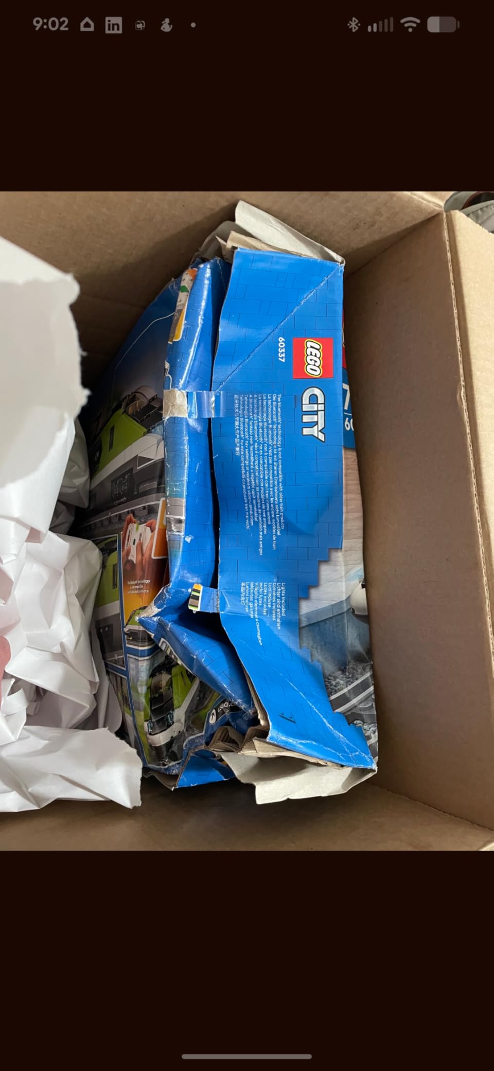 LEGO City Express Passenger Train Set - Remote Controlled Train Toy W/Working Headlights, 2 Coaches & 24 Track Pieces - Building Set Gift Idea for Kids, Boys & Girls, Ages 7+ - 60337 customer photo 1