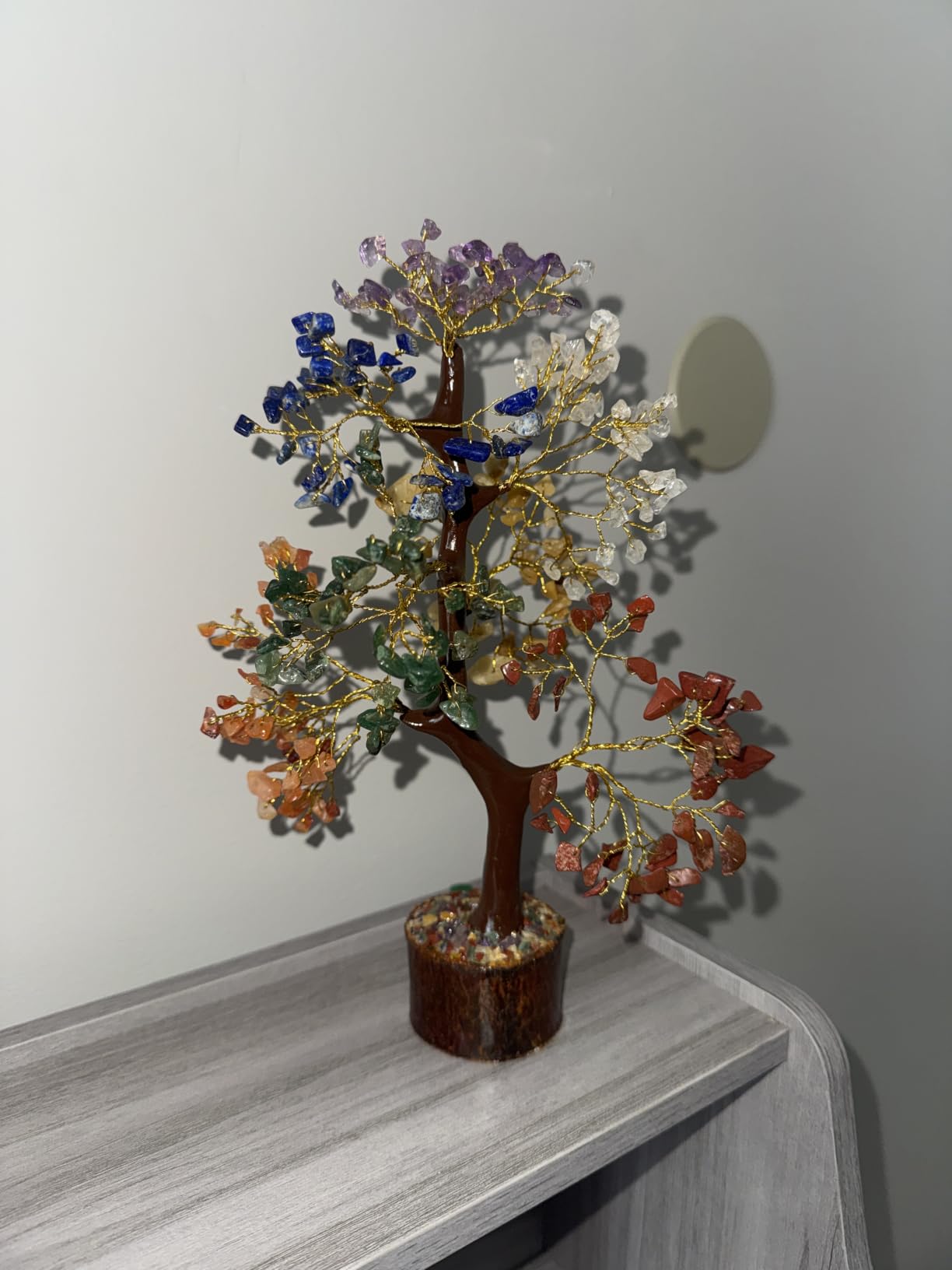 Chakra Tree of Life Birthday Gifts for Women, Mom, Sister, Friends, Handmade Healing Crystal Tree Brings Money, Positivity & Good Luck, Boho Home, Room and Office Desk Decor, Unique Return Gift customer photo 1