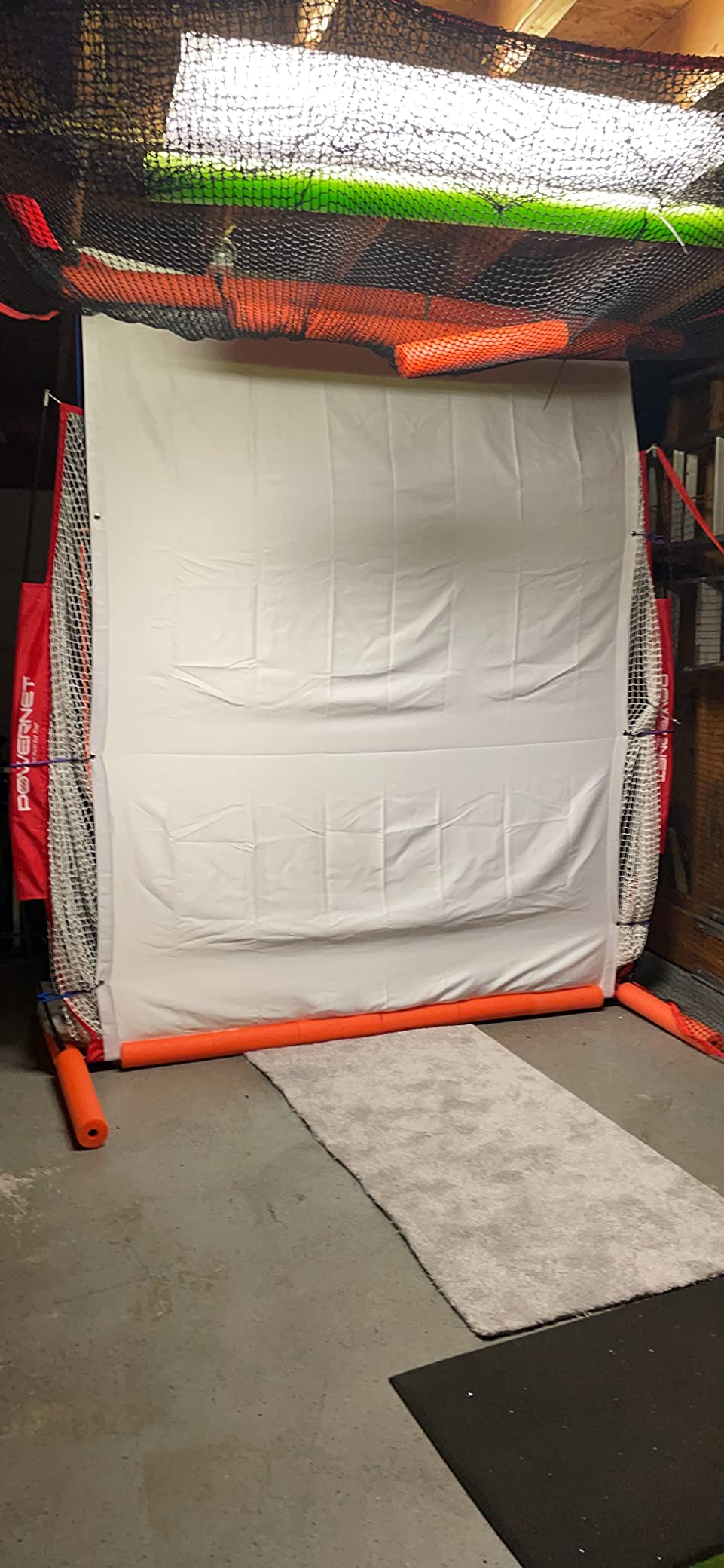aikeec Golf Simulator Impact Screen: 7mm Thickened Golf Impact Screen for Indoor/Home/Garage Training - Ultra Clear 10ft Impact Screen with 32 pcs Grommets Holes, 5 Size Options customer photo 2