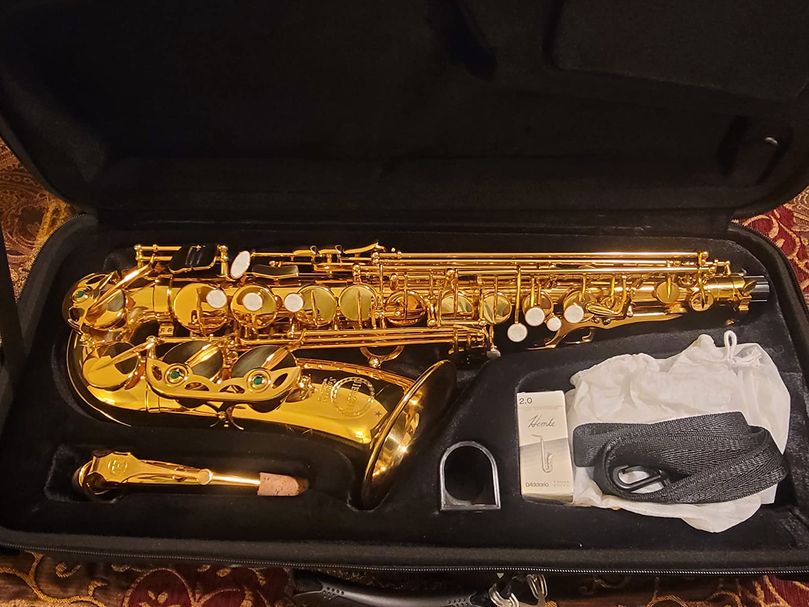 Saxophone Herche Superior Alto Saxophone X3 | Professional Instruments for All Levels | High F# Key | Educator Approved & Service Plan customer photo 1