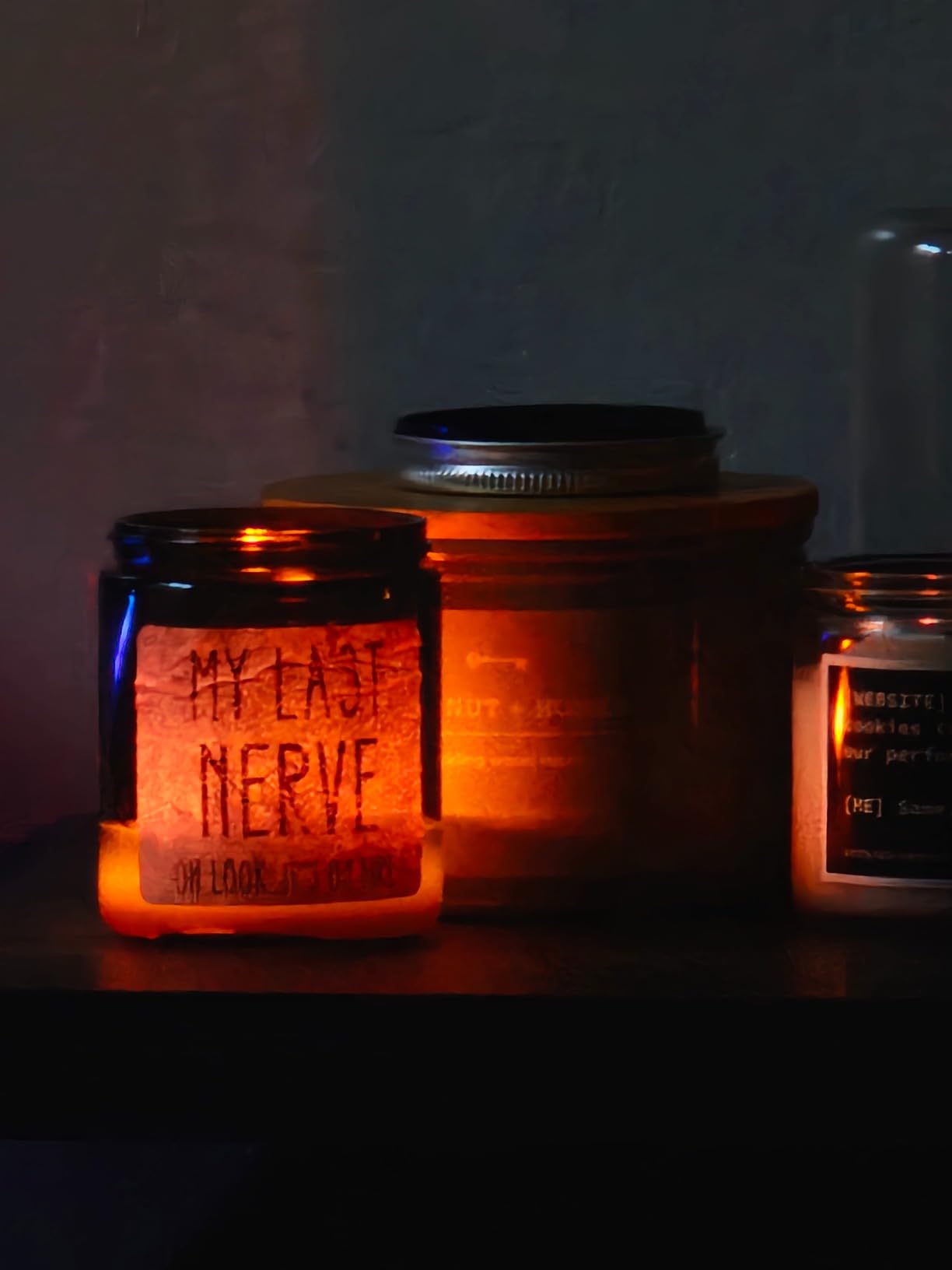 Homsolver Gifts for Women Men - My Last Nerve Lavender Candles - Funny Best Friend, White Elephant Gift for Adults, Coworkers customer photo 2