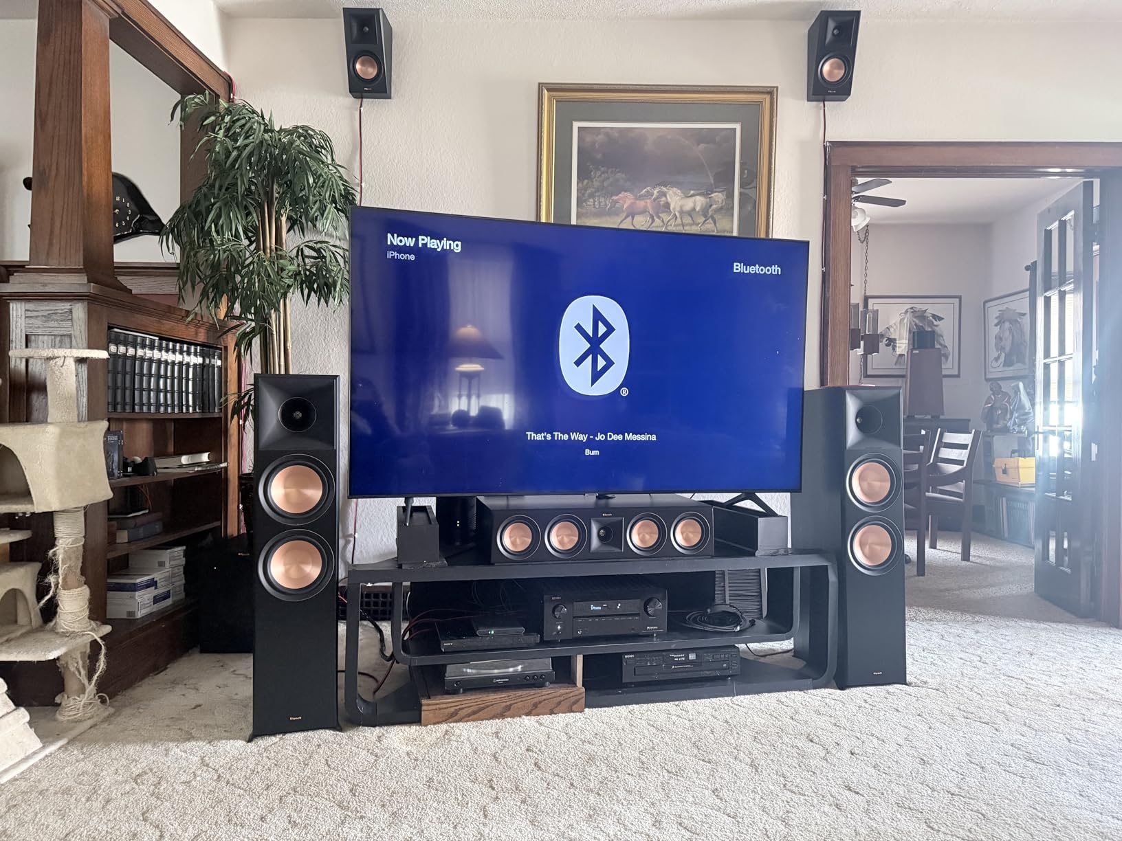 Klipsch Reference Premiere RP-8000F II 2.0 Dual Floorstanding Speaker Pair with Larger 90° x 90° Hybrid Tractrix Horn, 8