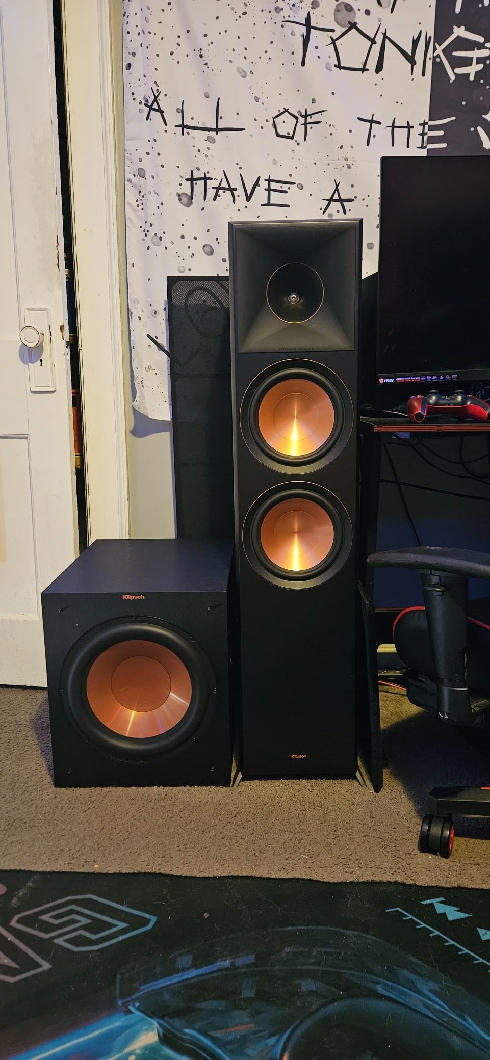 Klipsch Reference Premiere RP-8000F II 2.0 Dual Floorstanding Speaker Pair with Larger 90° x 90° Hybrid Tractrix Horn, 8