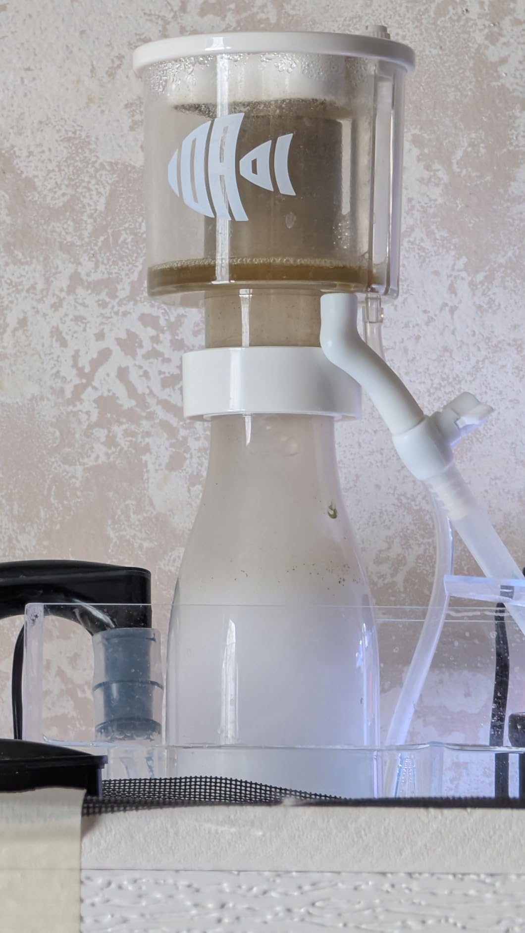 IOAOI Protein Skimmers for Saltwater Aquariums, Hang On Protein Skimmer for Fish Tanks up to 80 Gallons, DC Pinwheel Pump with Controller, Not for Rimmed Tank customer photo 1