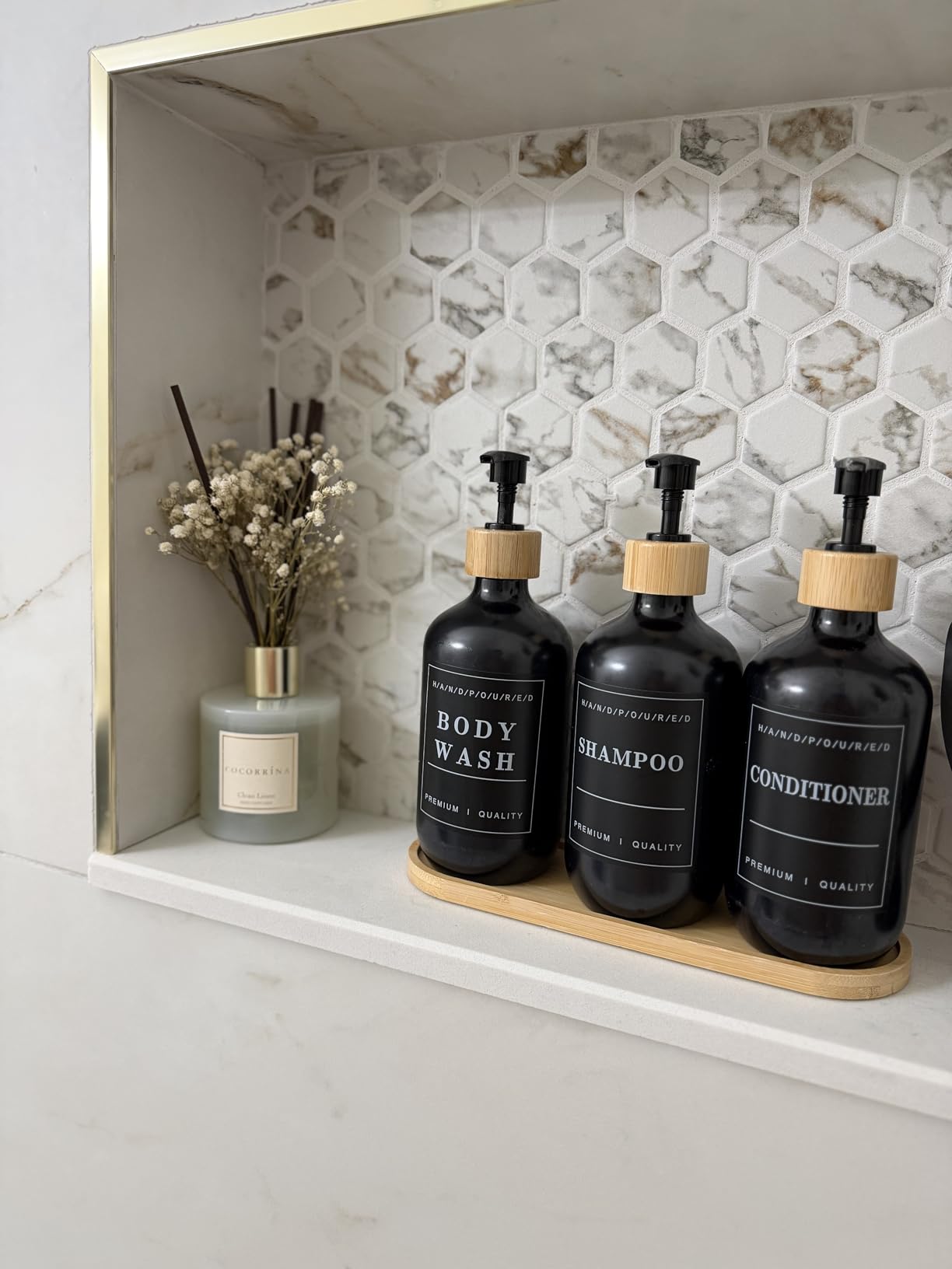 Cocorrina Reed Diffuser Set, Clean Linen 6.7 fl oz Scented Diffuser with Sticks Home Fragrance Reed Diffuser for Bathroom Shelf Decor customer photo 2