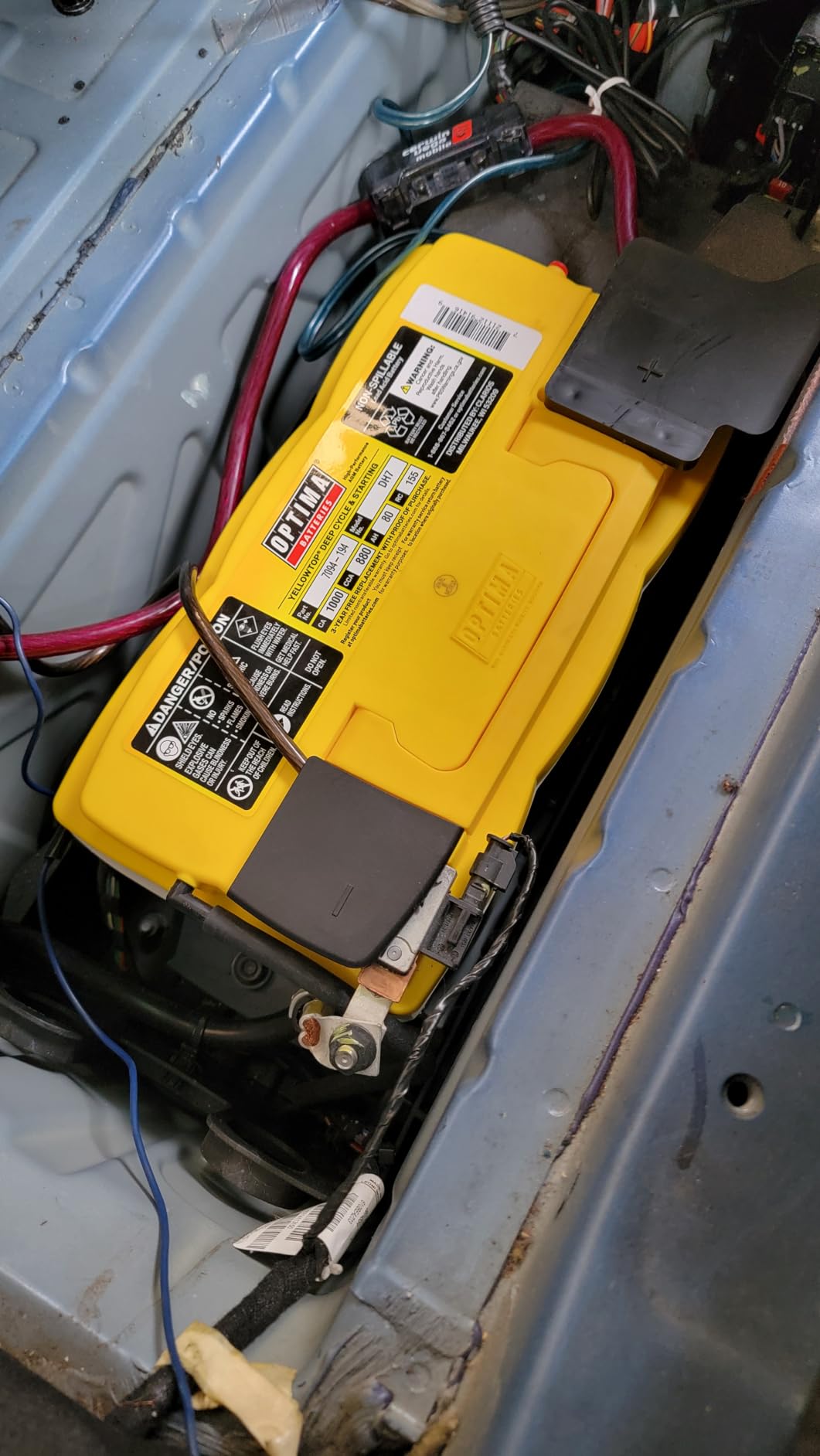 OPTIMA Batteries High Performance DH7 YELLOWTOP Sealed AGM Battery | Dual Purpose Car, Truck and SUV Battery, 880 CCA, BCI Group Size 94R customer photo 2