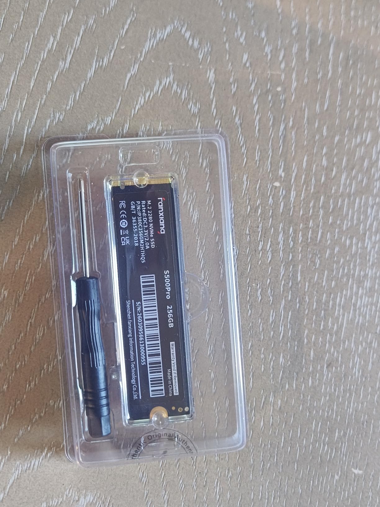 fanxiang S500 Pro 256GB NVMe SSD M.2 PCIe 3.0, Gen 3x4 2280 Internal Solid State Drive, SLC Cache 3D NAND TLC, Up to 3000MB/s, Compatible with Laptop and PC Desktops(Black) customer photo 2