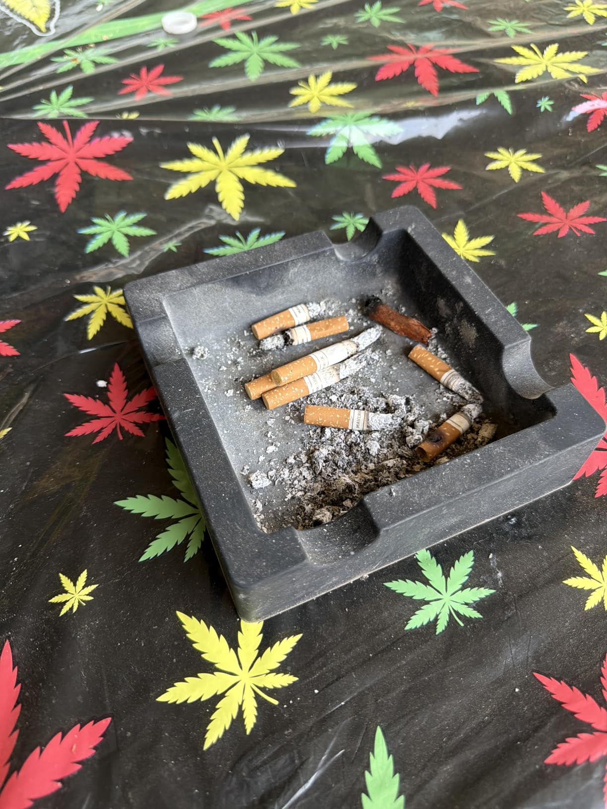 Outdoor Cigar Ashtrays Unbreakable Large Ring Gauge Silicone Ashtrays for Patio/Outside/Indoor/Home Decor with 4 Rest Cigar Holder Ash Tray Minimalistic customer photo 1