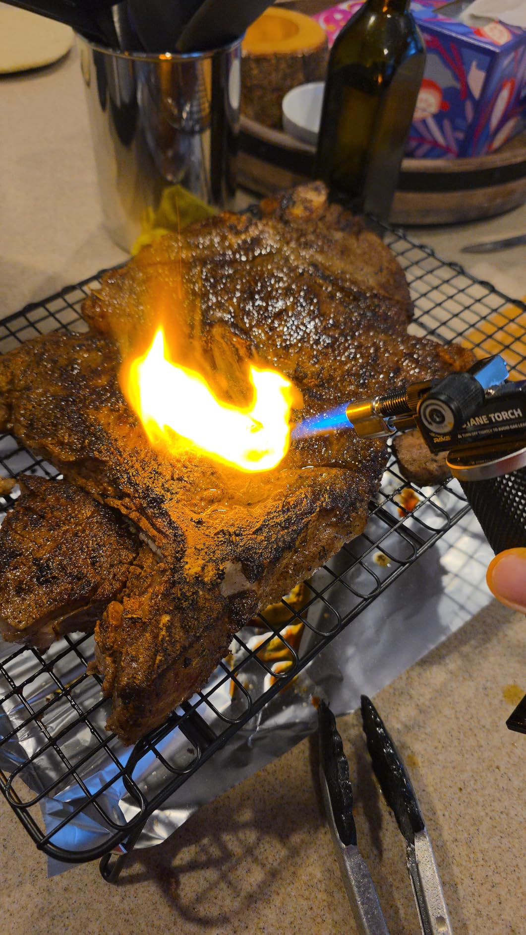 RAVS Butane Torch Lighter, DUAL Flame Mode Kitchen Torch, Refillable Cooking Torch Gun, Creme Brulee Torch Lighter, Blow Torch for Cooking, Welding, Mini Torch Soldering Torch, Butane is Not Included customer photo 2