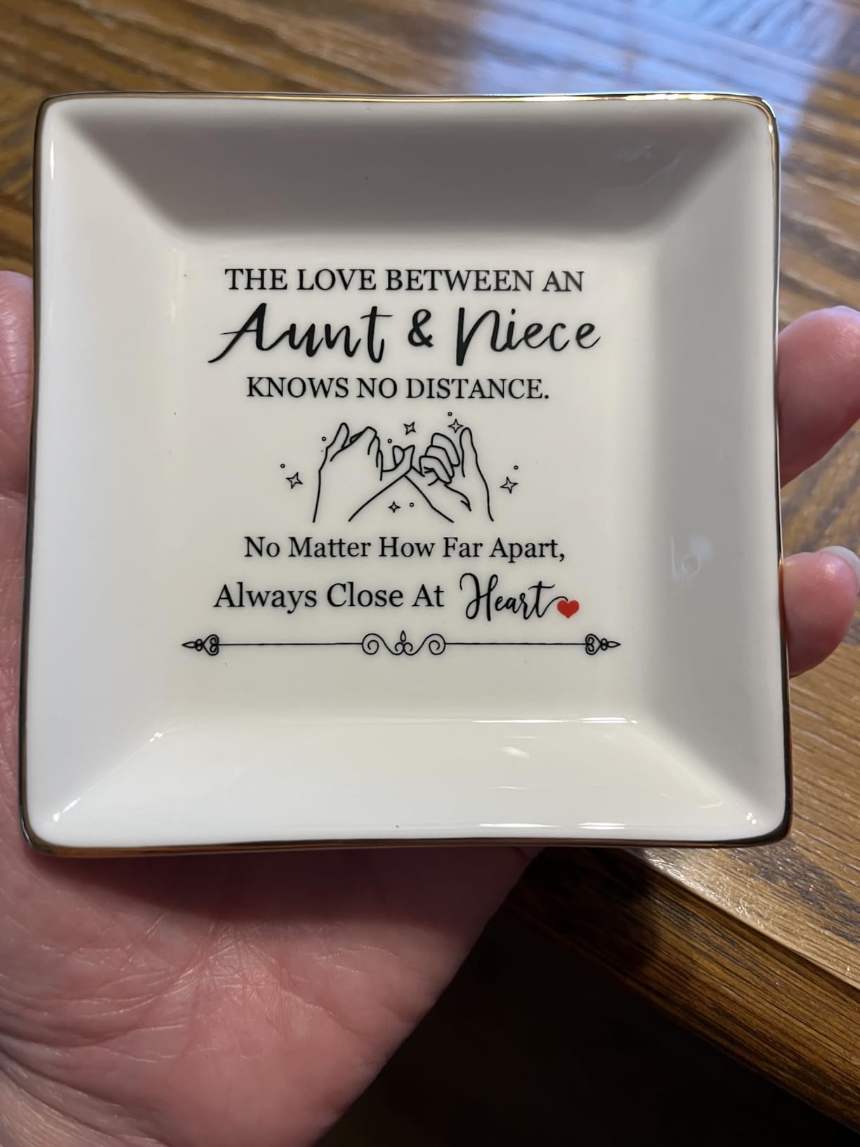 Piudee Friendship Gifts for Women Best Friend Jewelry Dish, Our Laughs are Limitless, Our Memories are Countless, Our Friendship is Endless Unique Gifts for Women customer photo 2