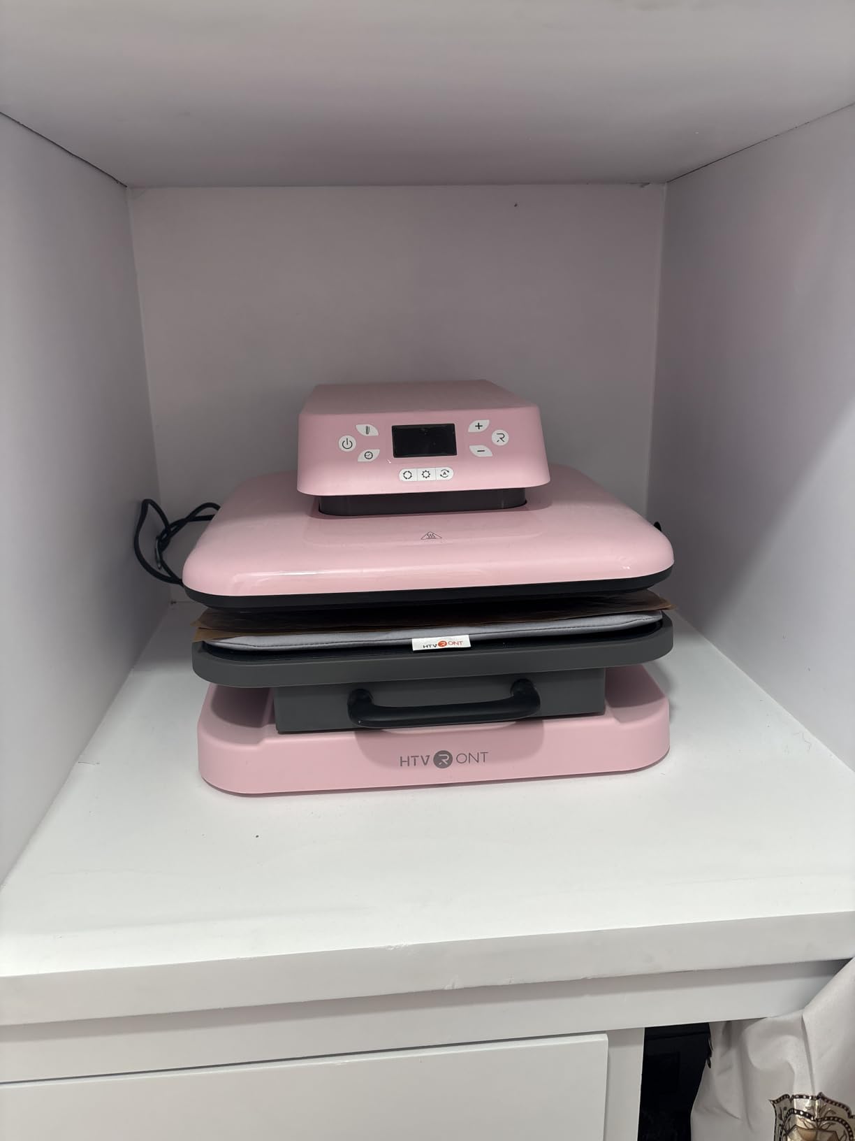 HTVRONT Auto Heat Press Machine - Smart T Shirt Press for Sublimation | Auto Press & Release, 15x15 Professional Heat Press for Sublimation, Heat Transfer Projects customer photo 2