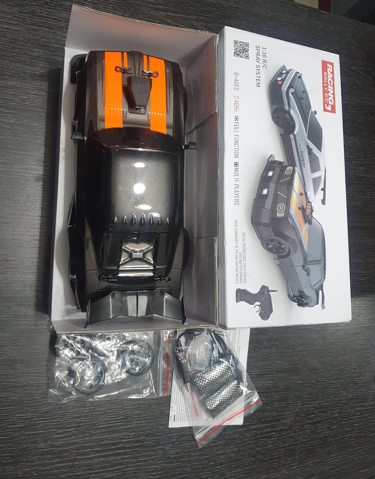 RC Drift Car 2.4GHz 1:16 Scale 4WD High Speed Remote Control Cars Vehicle with LED Lights Two Batteries and Drifting Tires Racing Sport Toy Cars for Adults Boys Girls Kids customer photo 2