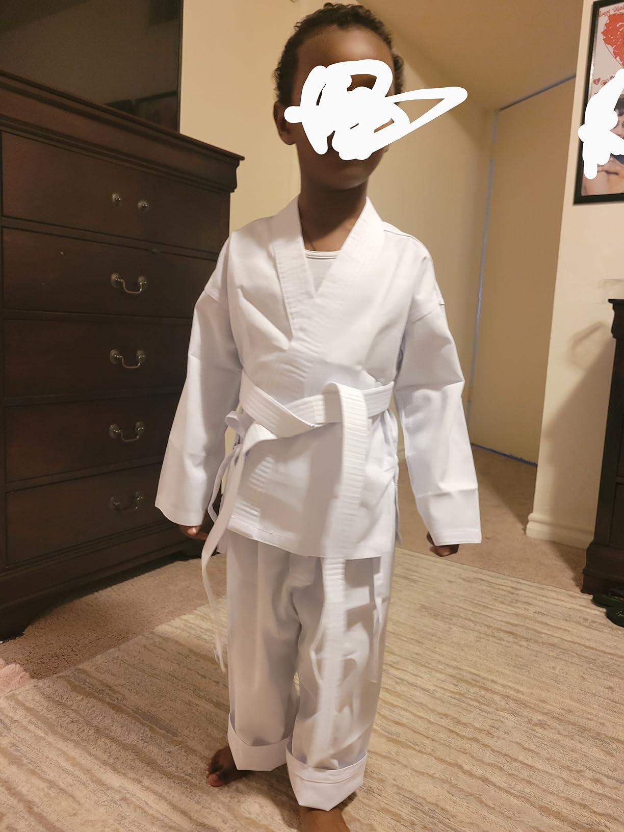 FLKKY Karate Uniform Gi Set with Belt customer photo 1