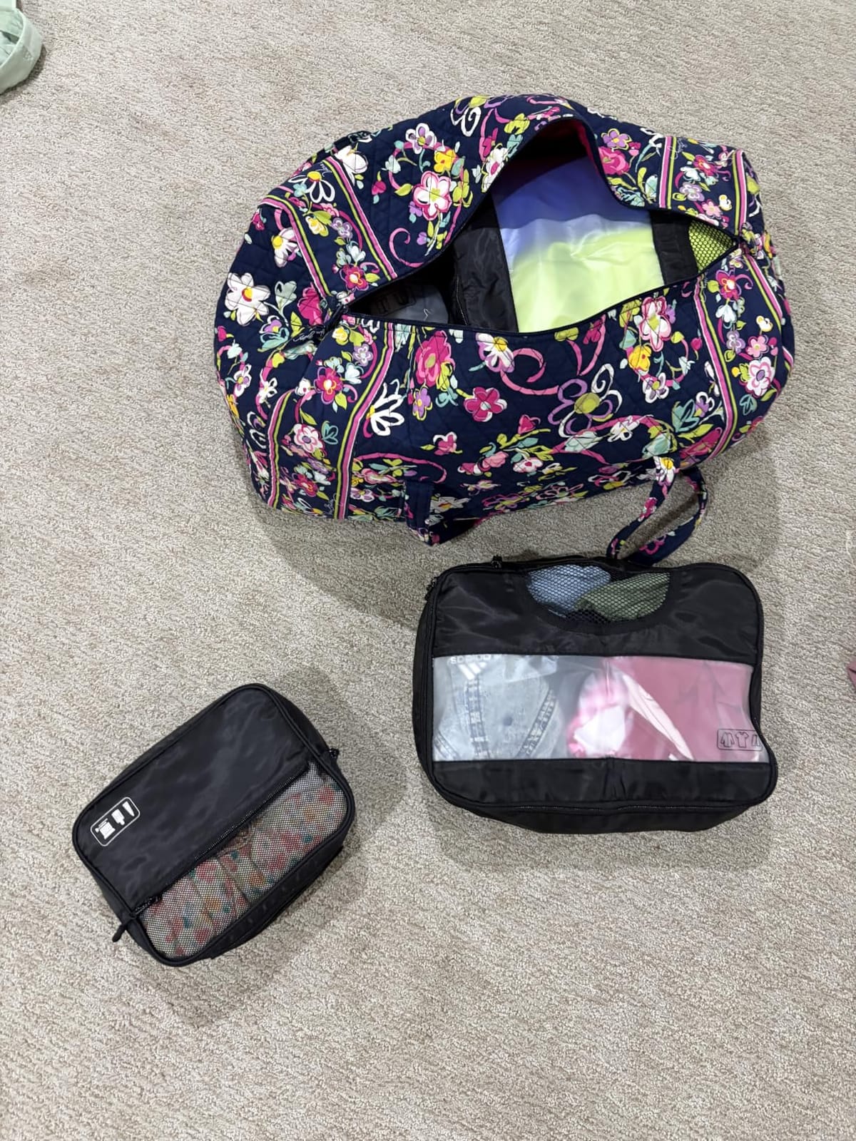 Veken 8 Set Packing Cubes for Travel Essentials, Anti-Wrinkle Buckled Suitcase Organizer for Shoe & Toiletry Bag, Carry On Luggage Bag with 99+ Count Mesh Holes for Airplane & College Dorm Accessories customer photo 2