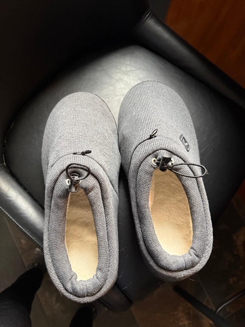 Heated Slippers for Men and Women - Rechargeable Foot Wear with 3 Temperature Settings Keep Feet Warm up to 11 Hours with 2000mAh 7.4 Volt Battery (Upgraded 2024 Edition) customer photo 1