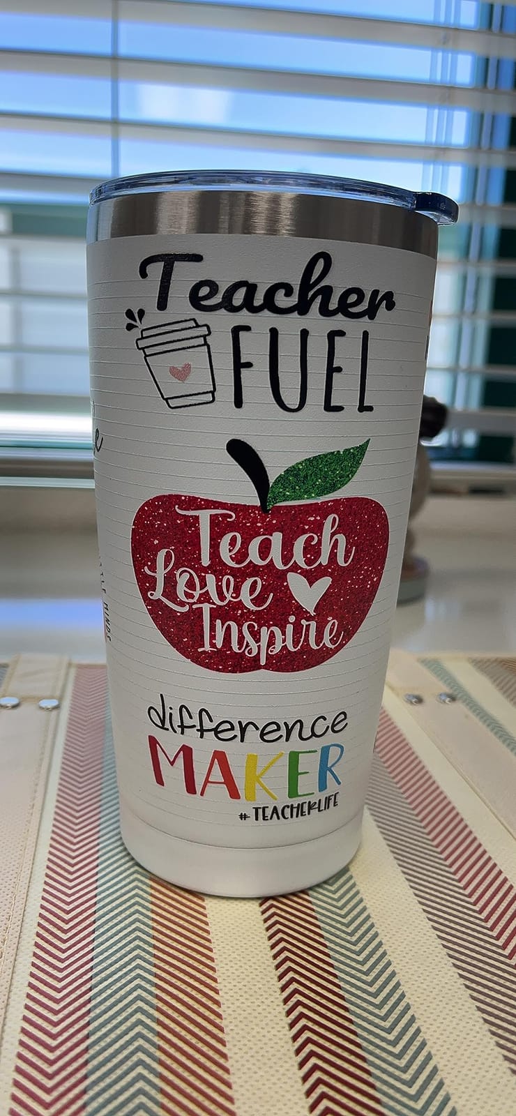 Teacher Gifts, Teacher Appreciation Gifts, Teachers Christmas Birthday Gift from Students, Back to School Gift for Women, 20oz Stainless Steel Tumbler Cup customer photo 2