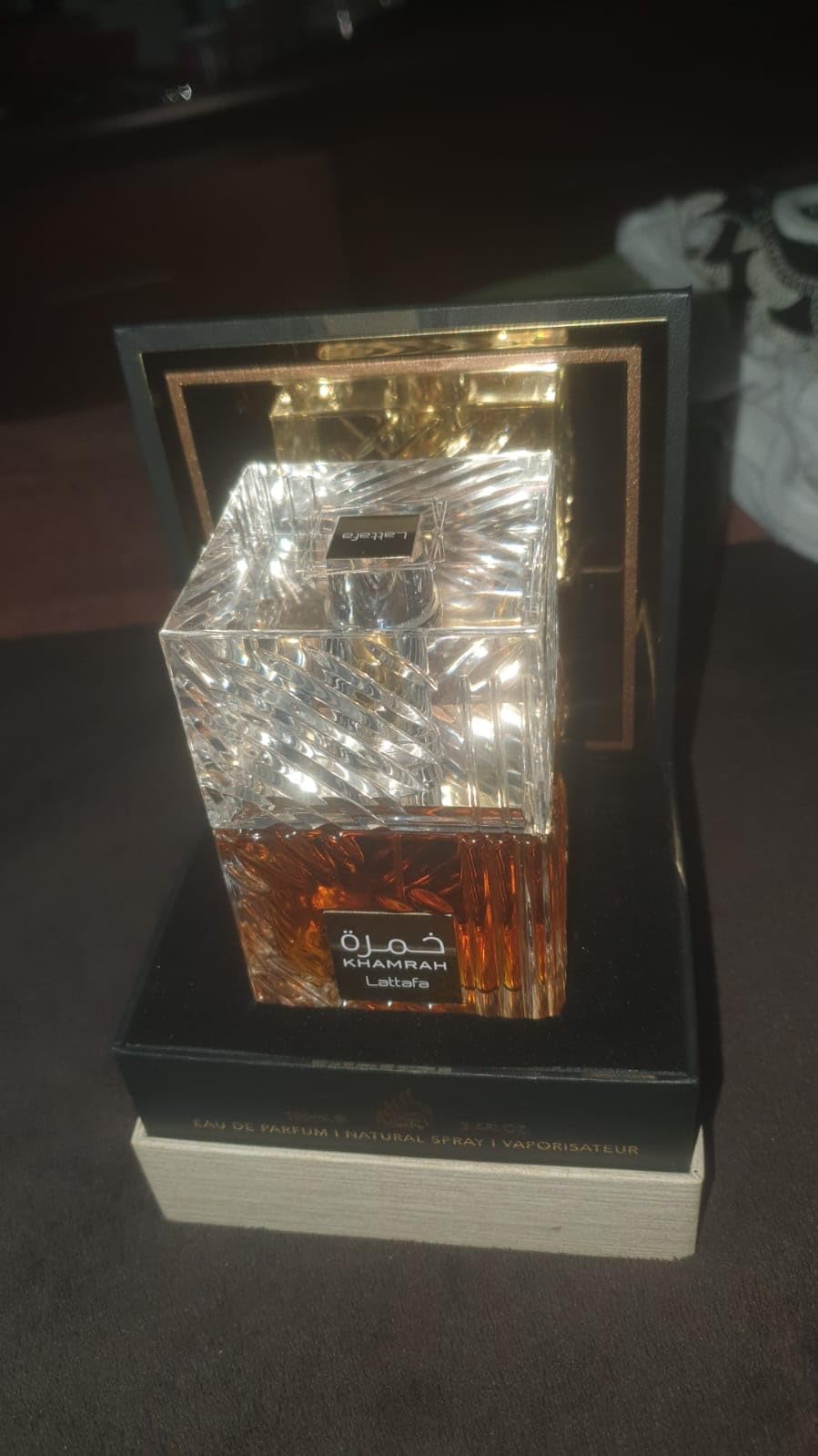 Lattafa Khamrah - Vanilla, Warm Spicy, Amber, Cinnamon - Eau de Parfum Long-Lasting Fragrance for Unisex, 3.40 Ounce customer photo 1