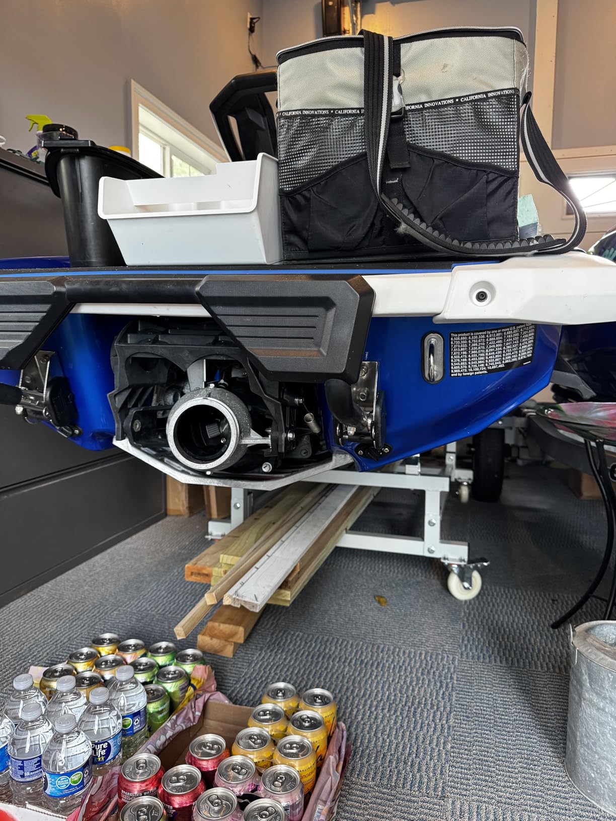 Jet Ski Dolly Cart, PWC Stand with Adjustable Carpeted Bunks | 1000 lbs Capacity, with 4 Casters and 2 Brakes, Heavy-Duty Jet ski/PWC storage and transport customer photo 2