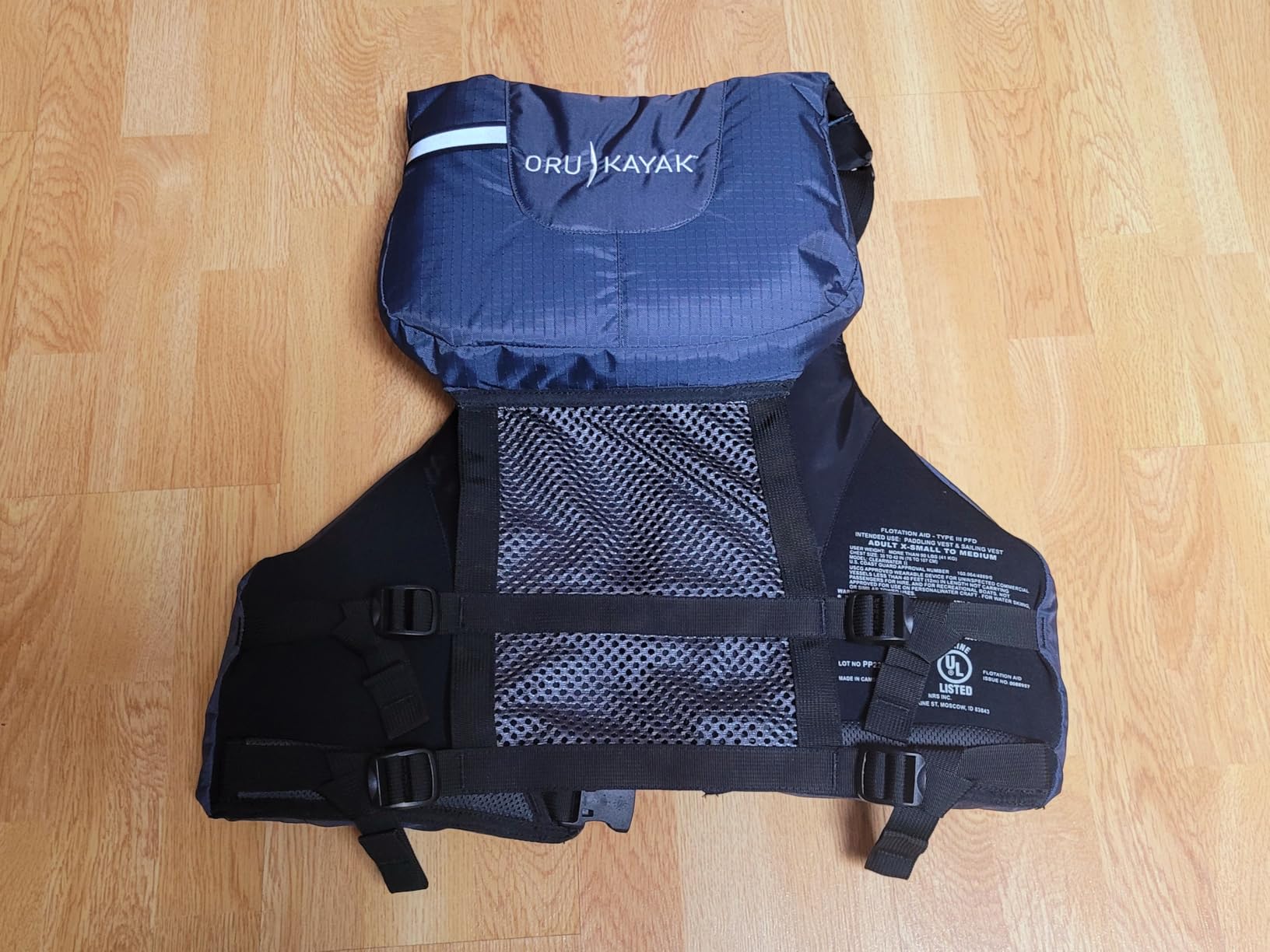 Oru Kayak PFD Life Jacket | Water Safety Vest, Coast Guard Approved, NRS US Coast Guard Type: III, Adjustable Fit, Unisex, Lightweight, High Mobility, Material: 400-denier Ripstop Nylon customer photo 1