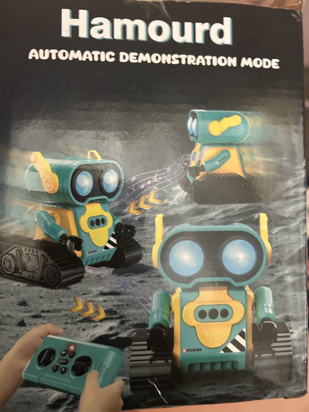 Hamourd Robot Toys for Boys Girls, Rechargeable Remote Control Emo Robots with Auto-Demonstration, Flexible Head & Arms, Dance Moves, Music, Shining LED Eyes for 5+ Years Old Kids customer photo 2