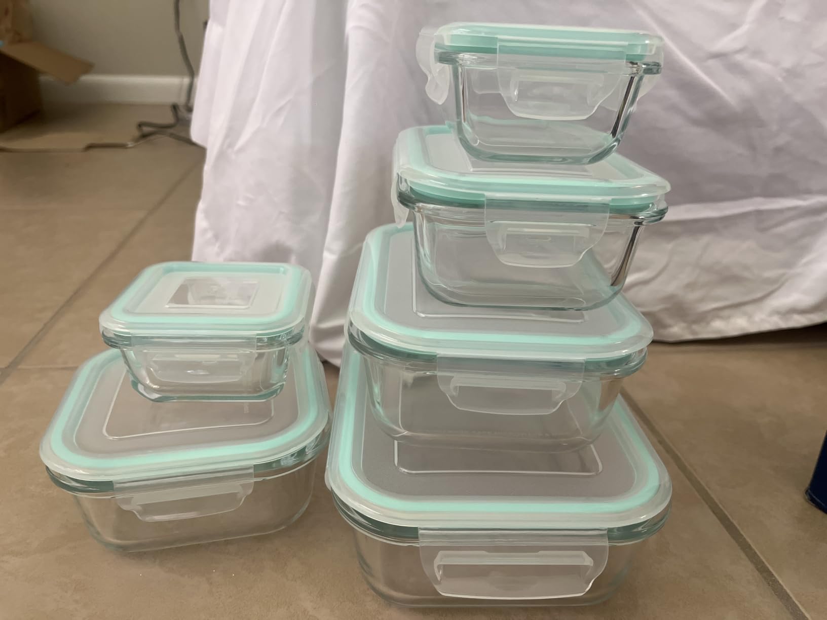 Vtopmart 8 Pack Glass Food Storage Containers with Airtight Lids | Meal Prep Lunch Containers, Leakproof, Leftover Storage, Take-out, Microwave, Oven, Freezer and Dishwasher Safe, BPA Free customer photo 2