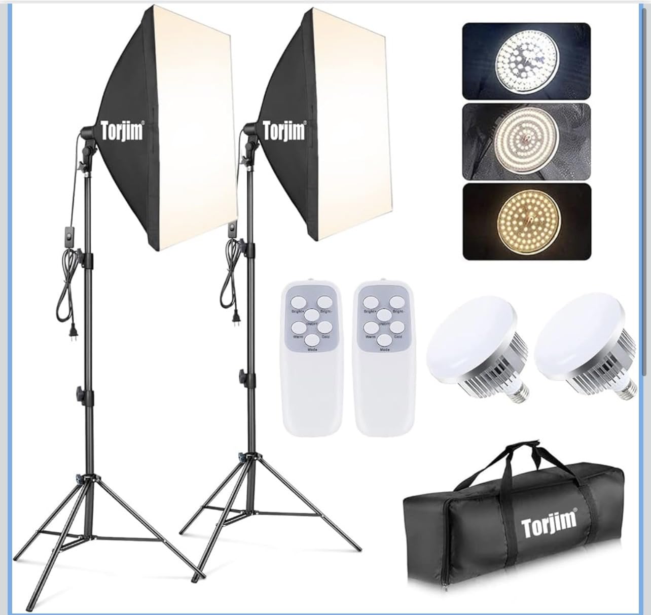 Torjim Softbox Photography Lighting Kit, 2Pcs 27